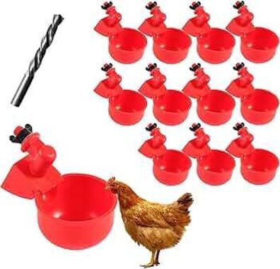 Chicken Water Cup Waterer for Poultry, Automatic Filling Waterer Poultry-image-16