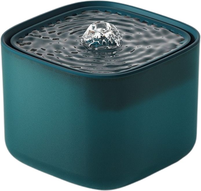 Cat Water Fountain Super Silent Pet Water Fountain - Deep Turquoise-image-3
