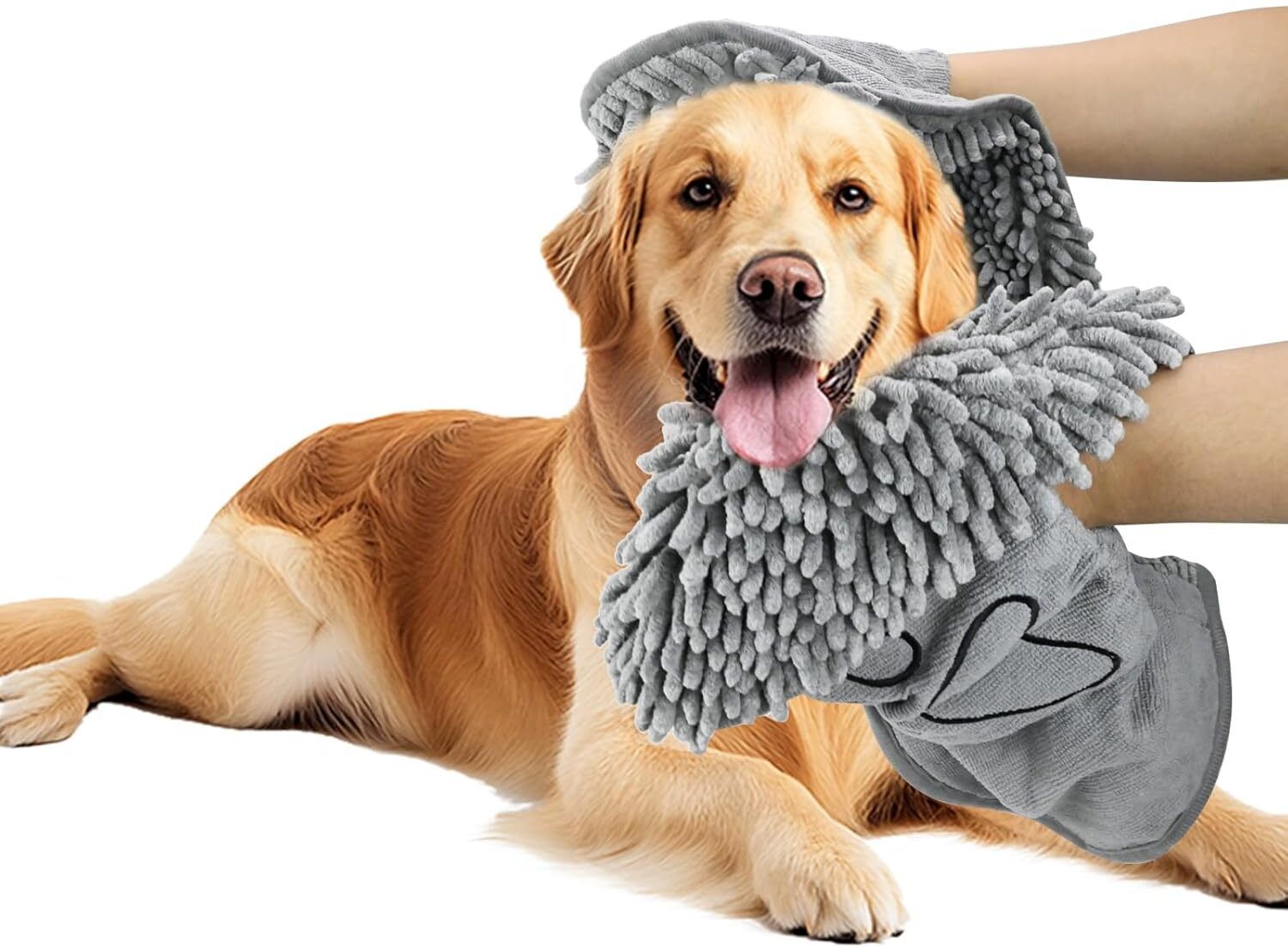atrmitra Microfiber Dog Towel for Drying Pets | Super Absorbent, Soft & Drying Bath Towel Grooming Gloves for Dog & Cat-picture-11