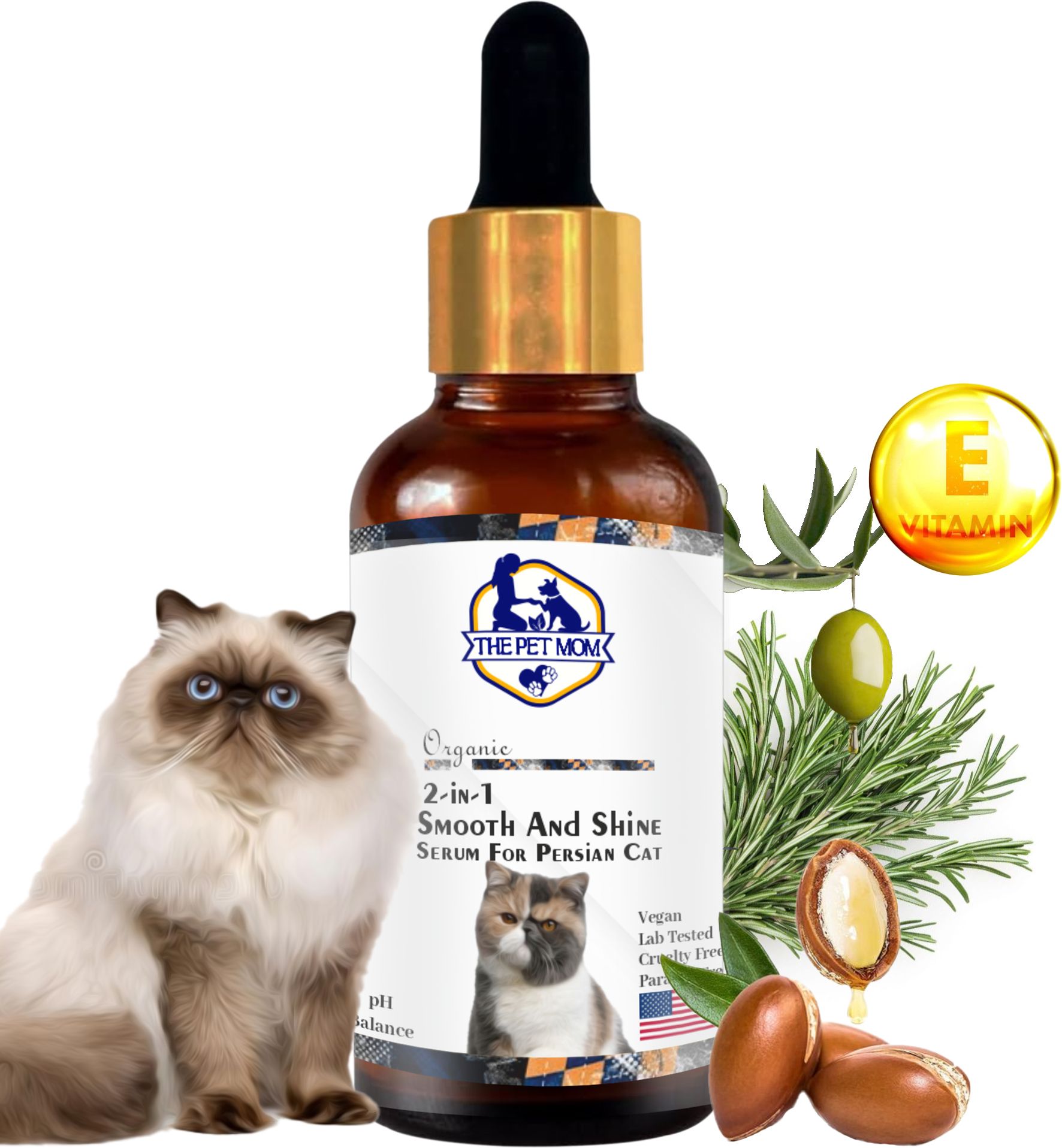2 In 1 Smooth & Shine Cat Serum For Persian Cat | Silky, Smooth, Frizz-Free Hair Pet Hair Styling-image-25