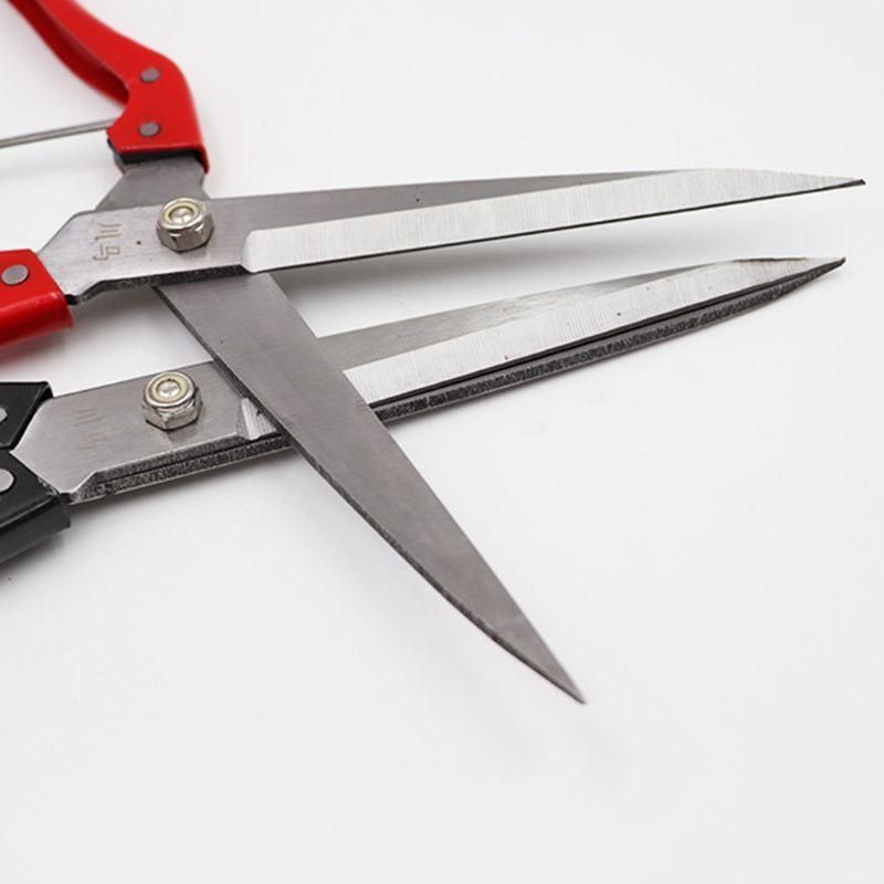 yms Red Scissors Sheep hair cutting Steel Pet Hair CUTTING KATAR Silver Pet Hair Trimmer-picture-0
