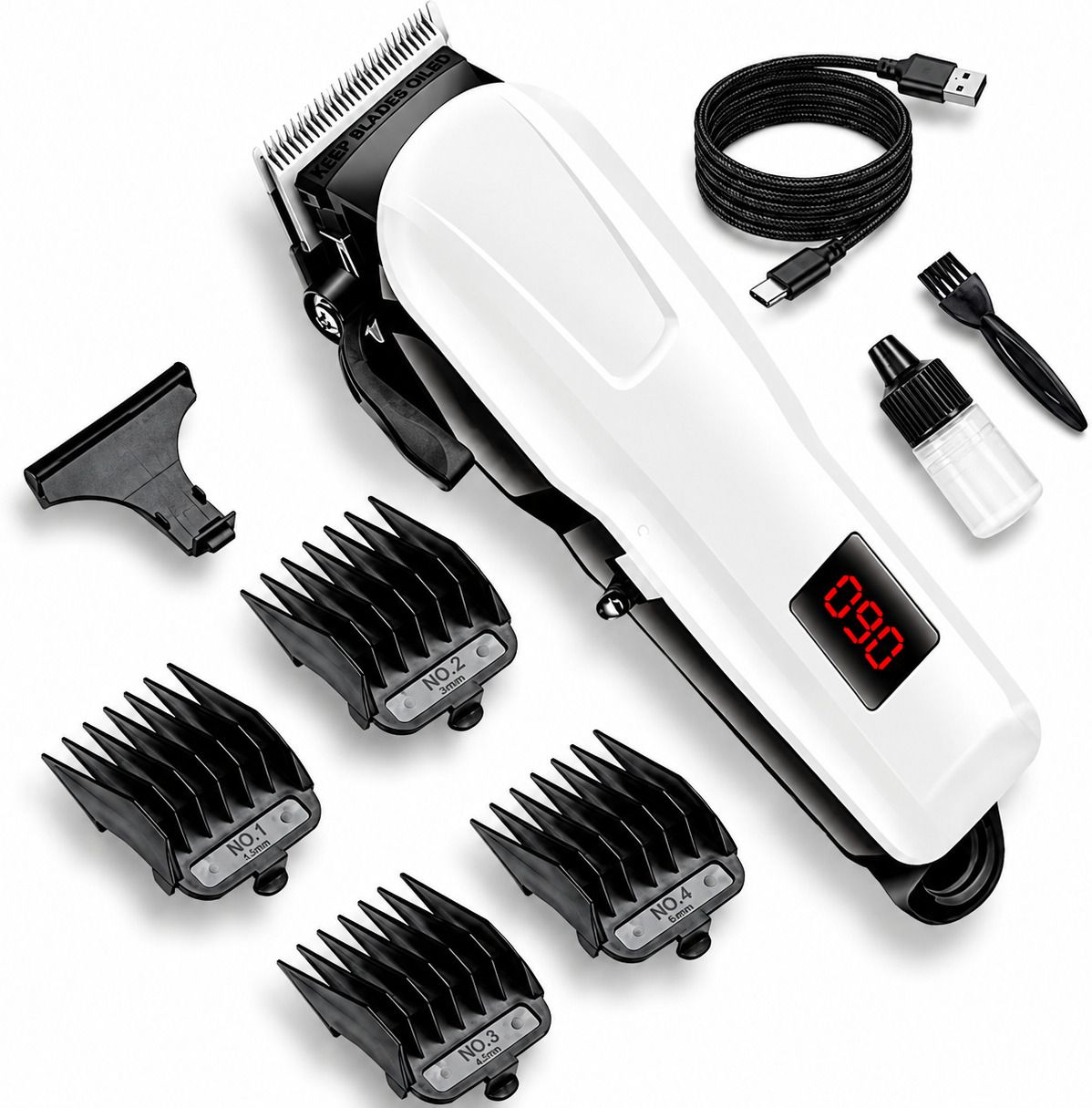 809 Pet Grooming Trimmer | Rechargeable Animal Hair Cutting Machine White, Black Pet Hair Trimmer-image-46