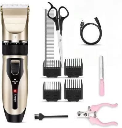 trendkart Petology Pet Hair Trimmer Dogs & Cats Grooming Machine Wireless Rechargeable Gold Pet Hair Trimmer-picture-46