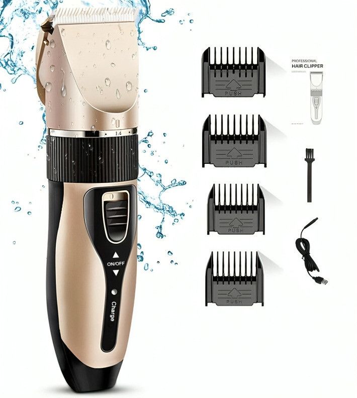 petjoy Pet Hair Trimmer for Small and Medium Pets, Cordless, Rechargeable & Noiseless Brown, Black Pet Hair Trimmer-picture-42