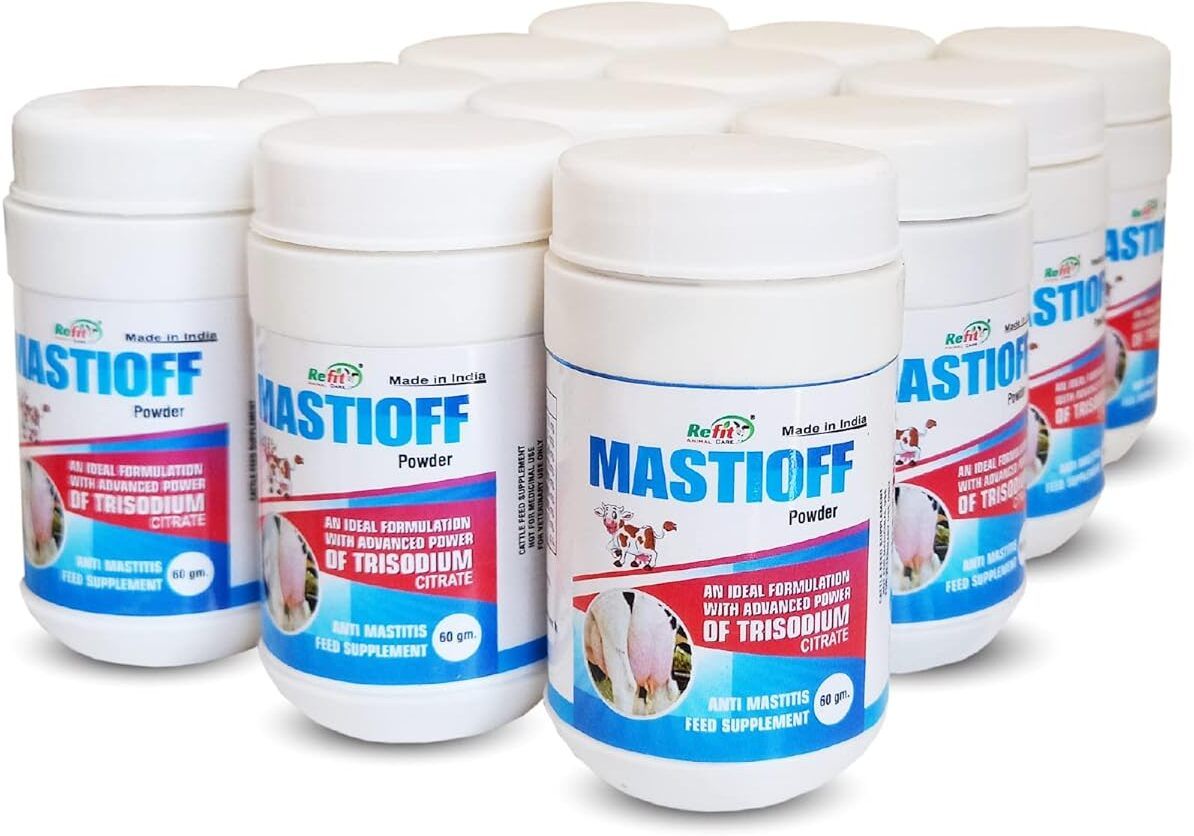 refit animal care Cow Mastitis Medicine Supplement Powder (60 gm.*12 Pcs) Pet Health Supplements-picture-36