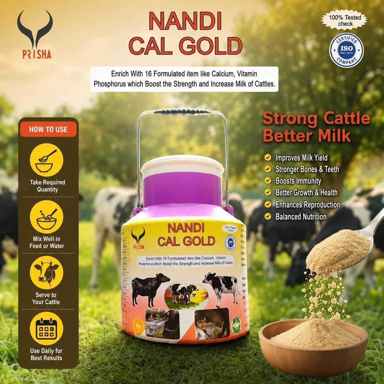 Cow calcium Triple Strength Chelated Calcium for Cow,Bufallow & farm Animal Pet Health Supplements-image-23
