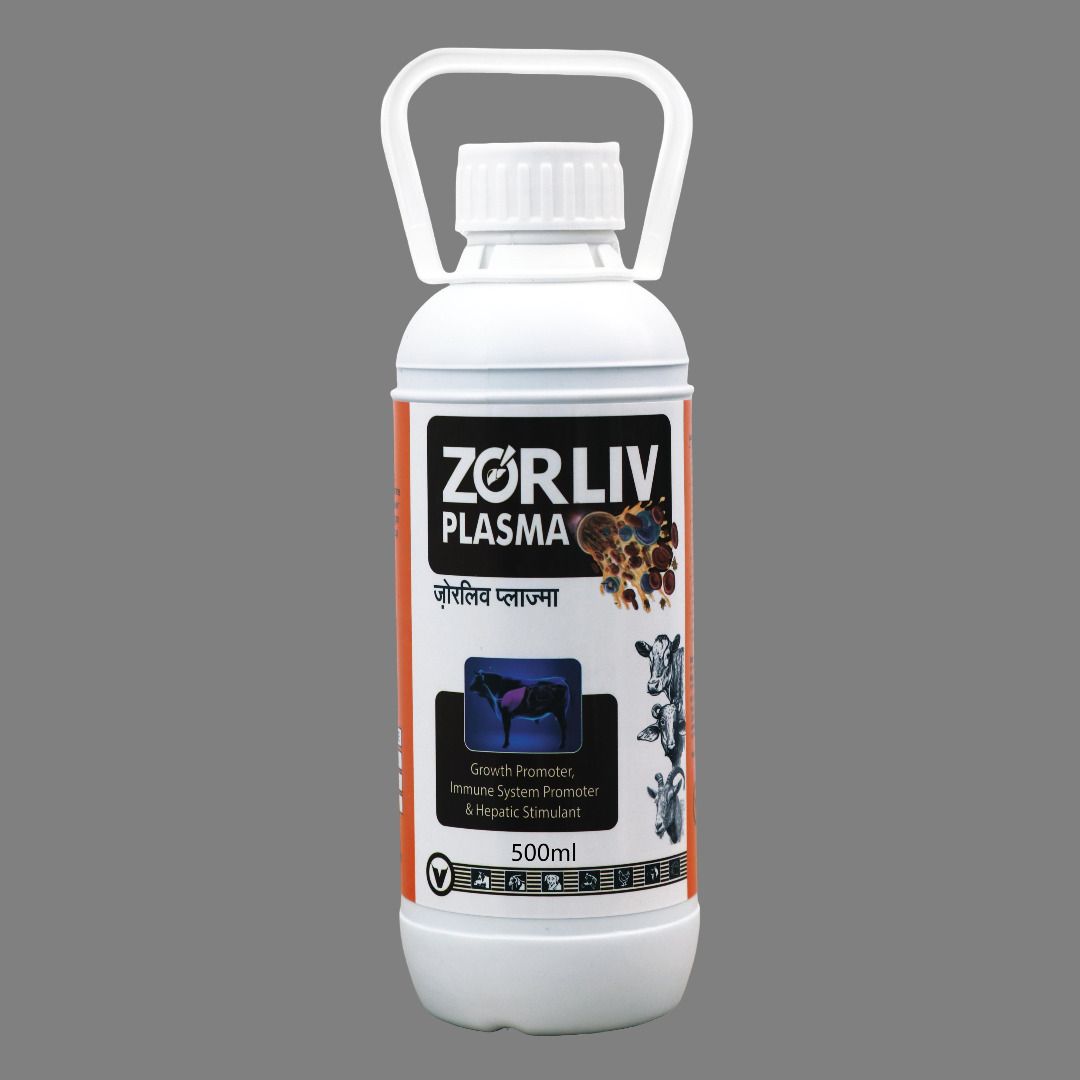 ज़ोरलिव प्लाजमा | तरल फीड सप्लीमेंट् | सभी मवेशियो के लीवर व रक्त प्लासमा Pet Health Supplements