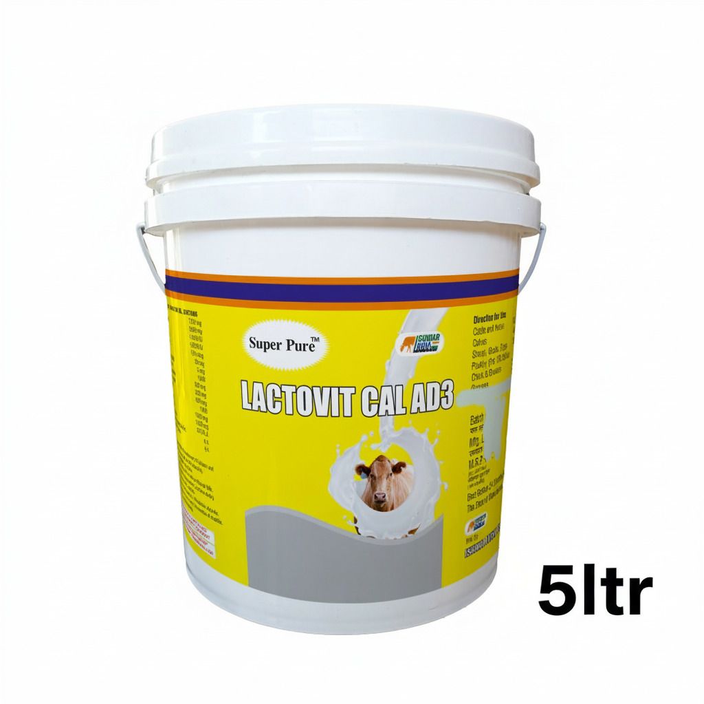 super pure LACTOVIT Cal AD3 – Calcium & Vitamin AD3 Tonic for Cows, Goats & Sheep-Bucket Pet Health Supplements-picture-39