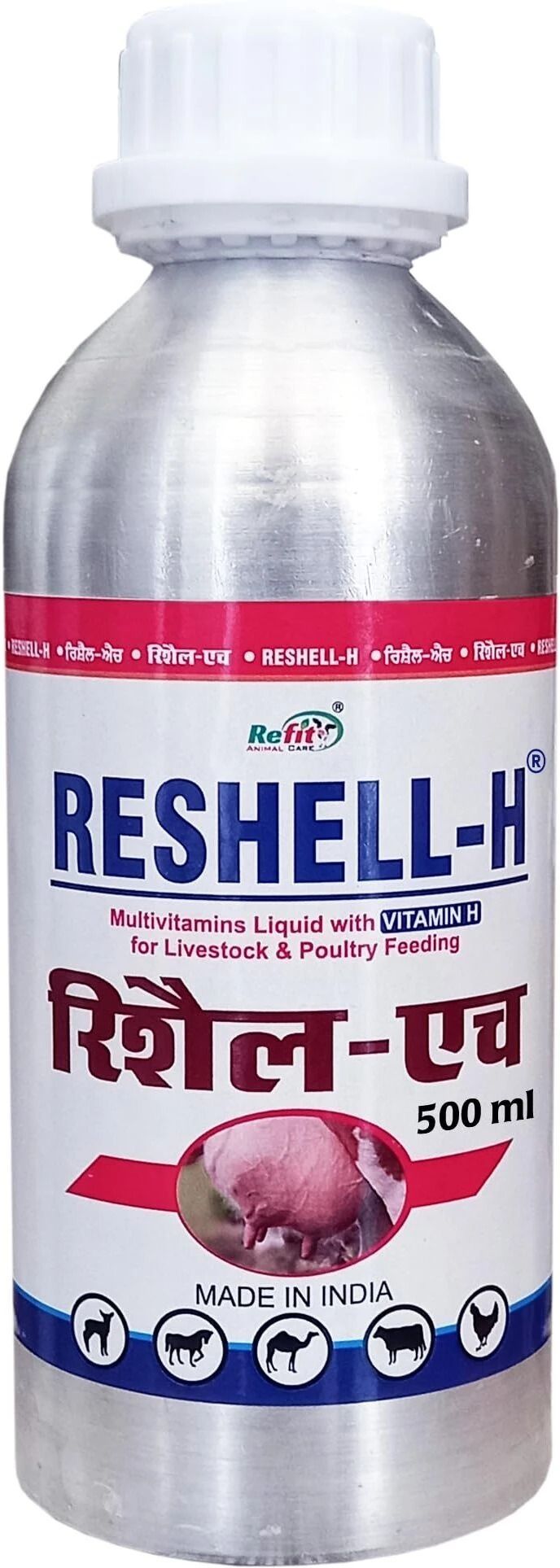 refit animal care Vitamin H for Cow, Buffalo, Birds, Cattle & Poultry Multivitamins H, E, A & D3 Pet Health Supplements-picture-38