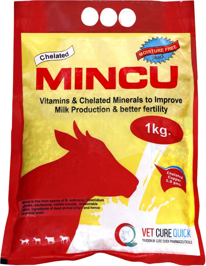 vet cure quick Mincu Chelated Mineral Mixture for Cow, Buffalo, Goat & Improve Milk Production Pet Health Supplements-picture-39