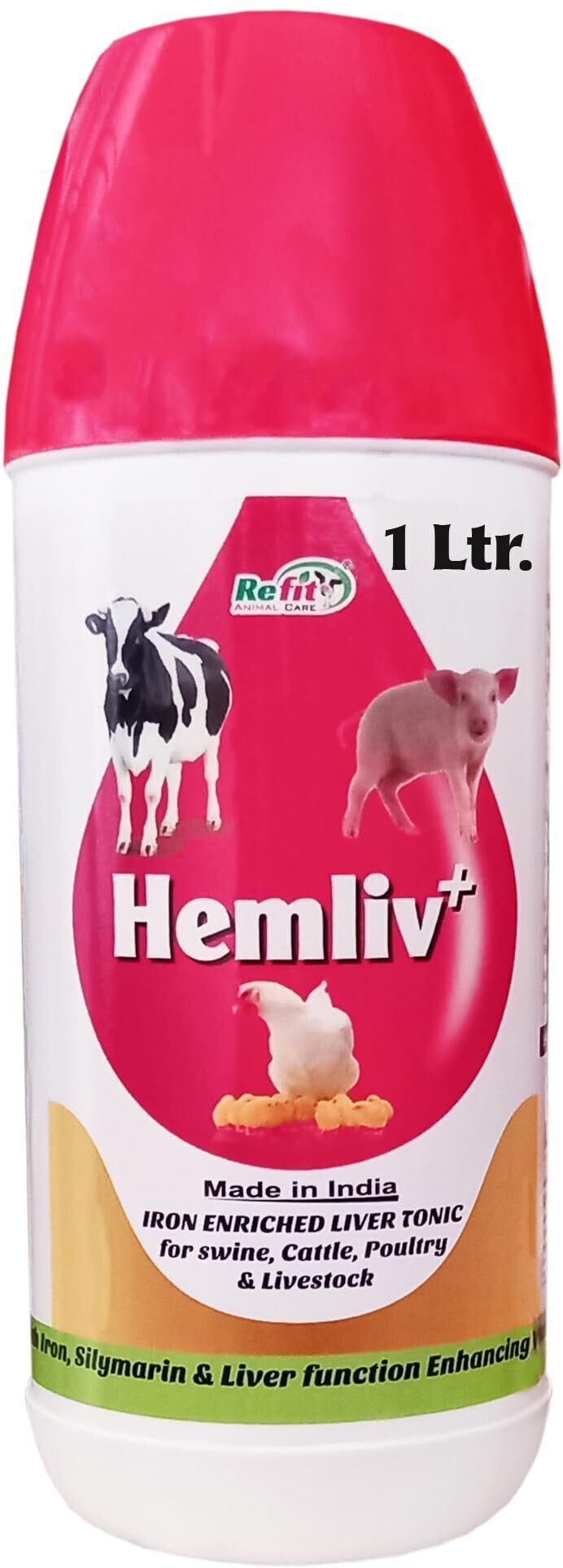 Iron Enriched Liver Tonic for Cow, Pig, Poultry & Farm Animals Pet Health Supplements-image-33