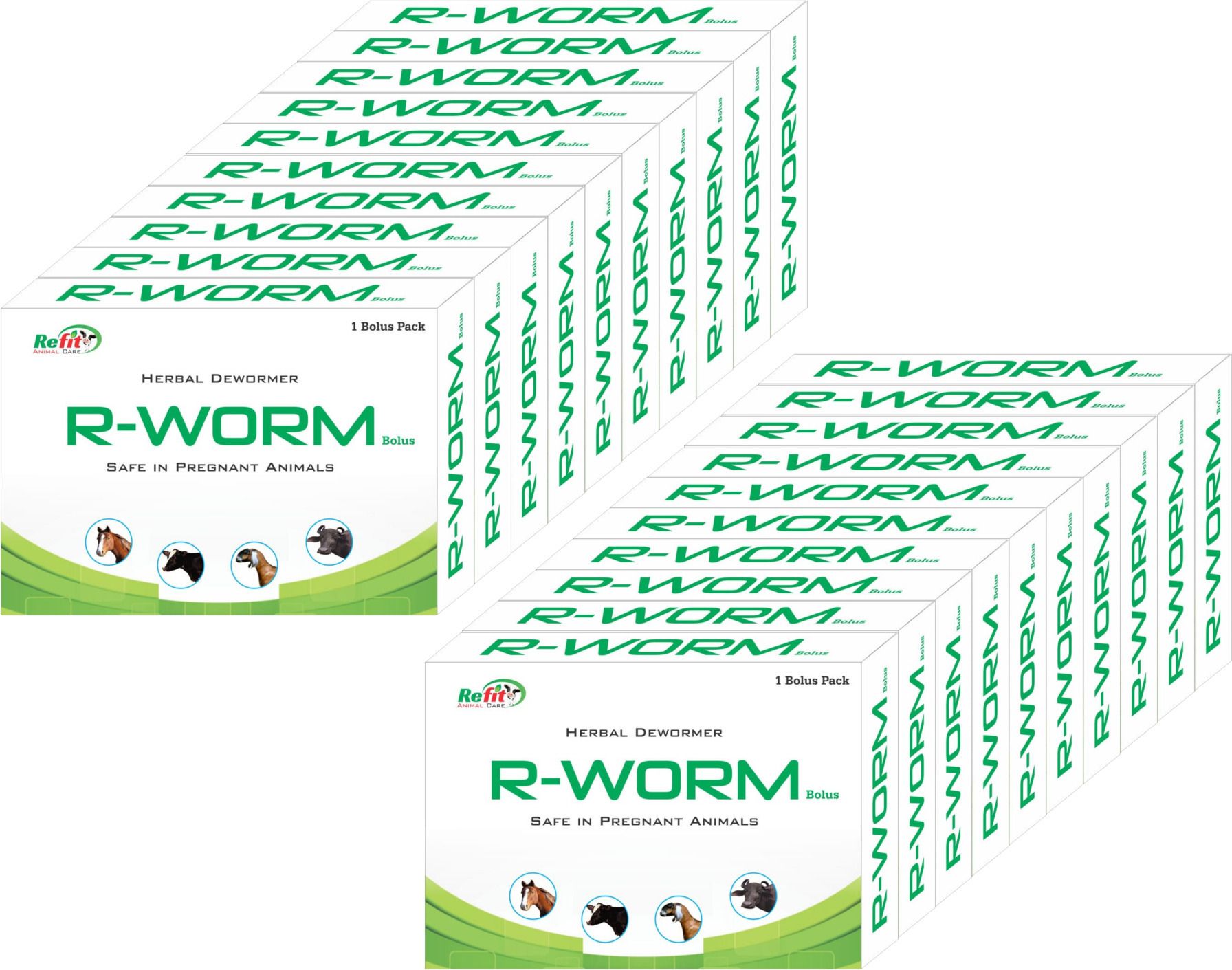 Veterinary Cow Dewormer Bolus Set of 20 Bolus Pet Health Supplements-image-18