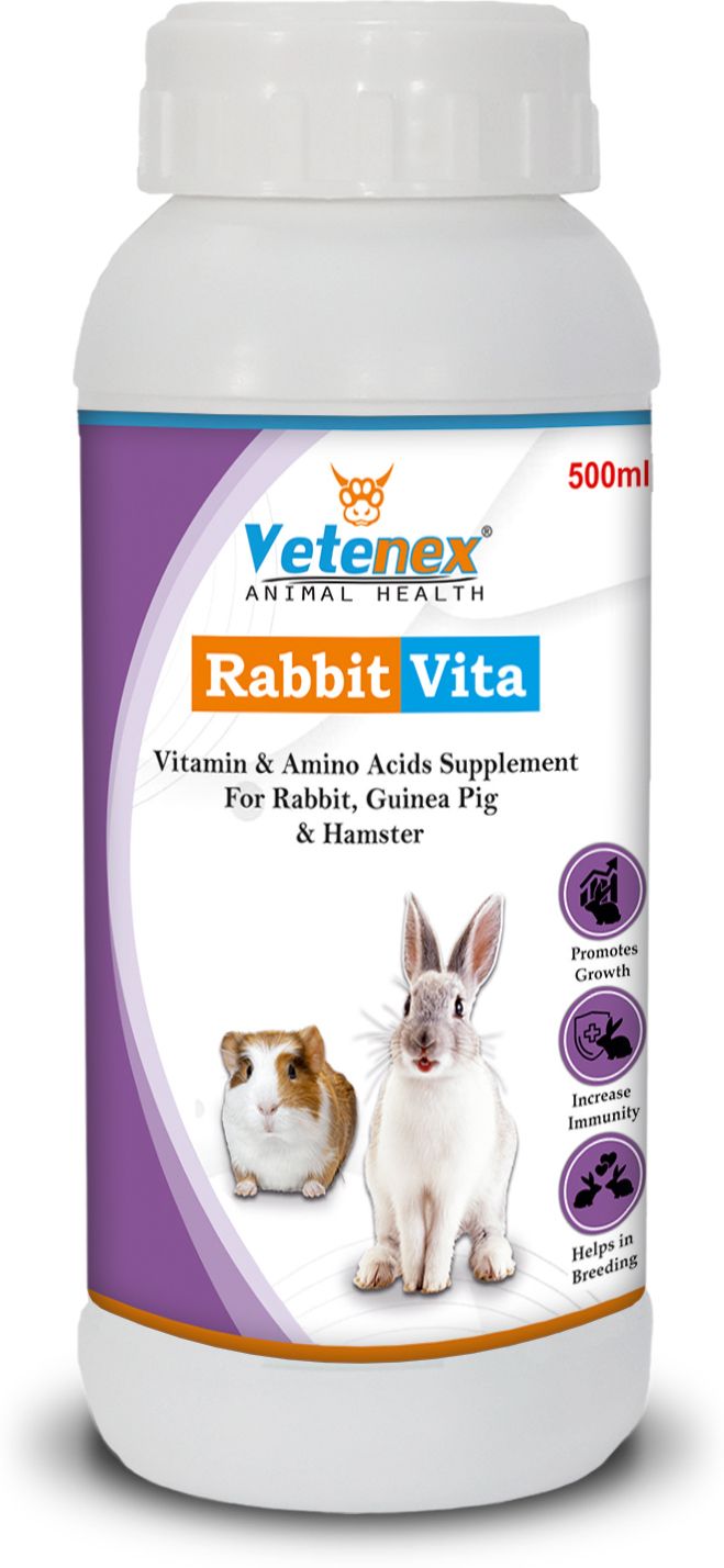 vetenex Rabbit Vita - Vitamin & Amino Acids Supplement for Rabbit, Guinea Pig & Hamsters Pet Health Supplements-picture-24