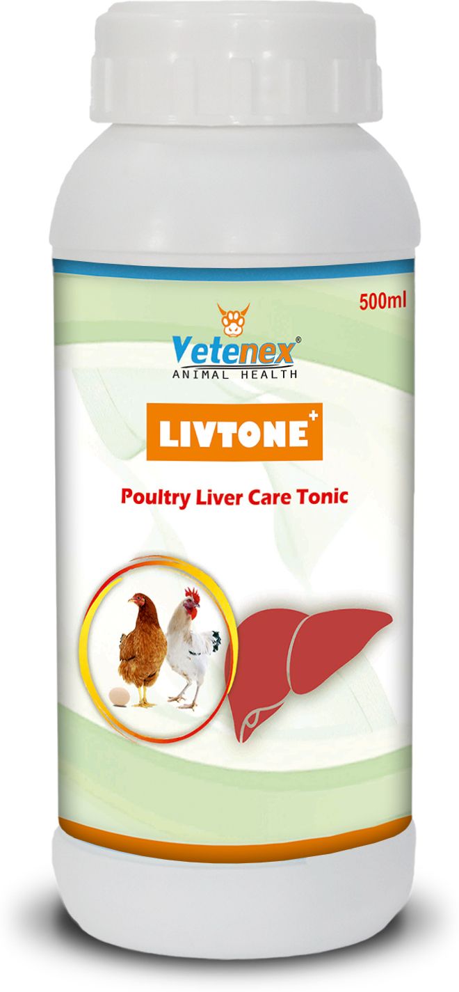 vetenex Livtone Plus - Liver Tonic for Poultry, Birds & Chicken - 500 ML Pet Health Supplements-picture-12