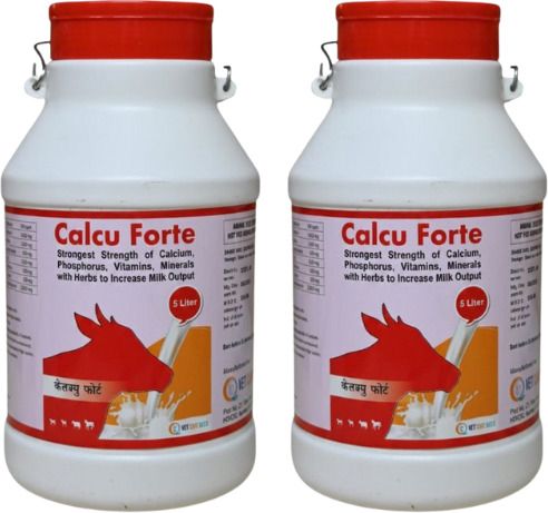 Calcu Forte Liquid Calcium Supplement for Cow & Buffalo (5Ltr x 2) Pet Health Supplements-image-22