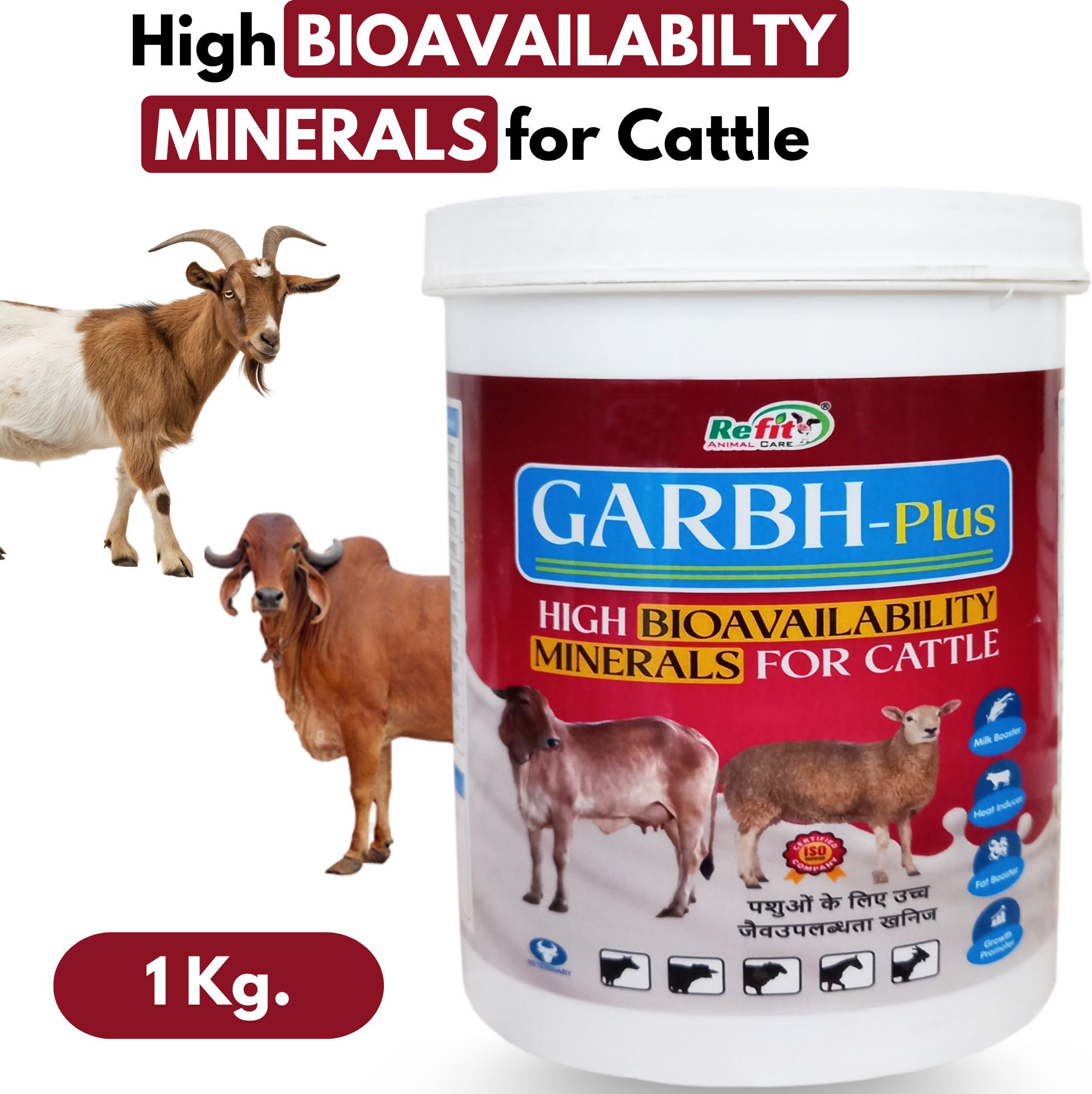refit animal care High Bioavailability Minerals for Cow, Cattle & Dairy Farm Animals, GARBH Plus Pet Health Supplements-picture-12