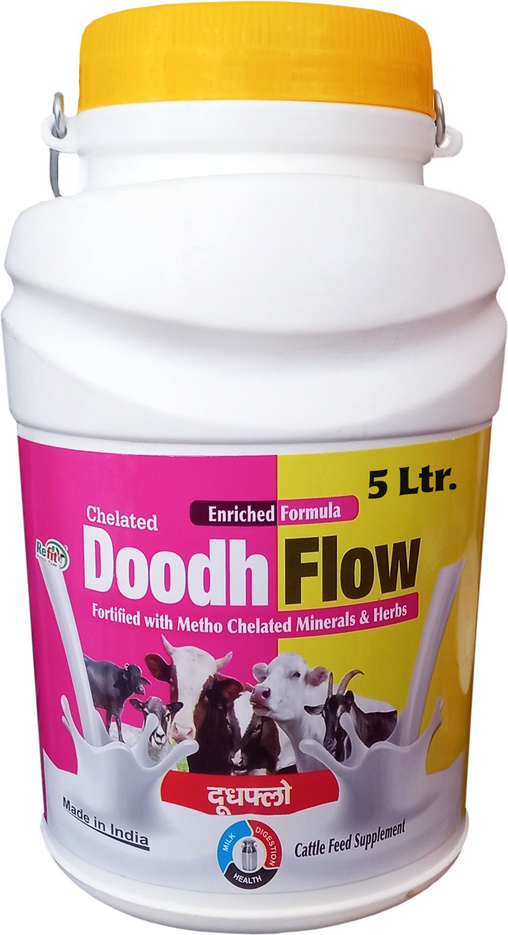 refit animal care Triple Strenght Liquid Calcium For Cow, Cattle, Goat & Farm Animals, Doodhflow Pet Health Supplements-picture-13
