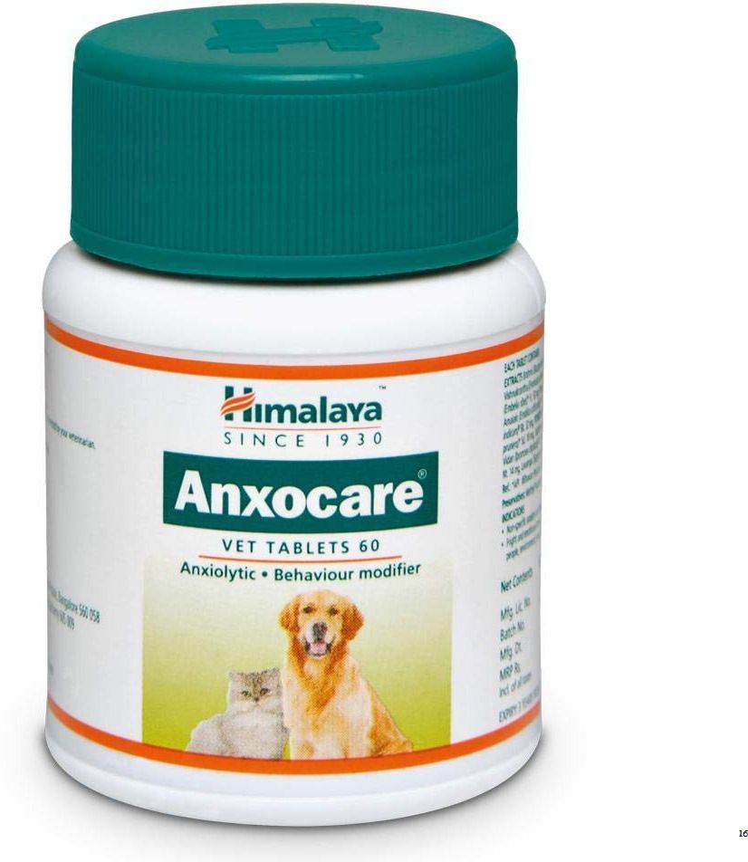 Anxocare Anti Stress Tablets for Dogs | Travel & Anxiety Help | 60 Tablets Pet Health Supplements-image-1