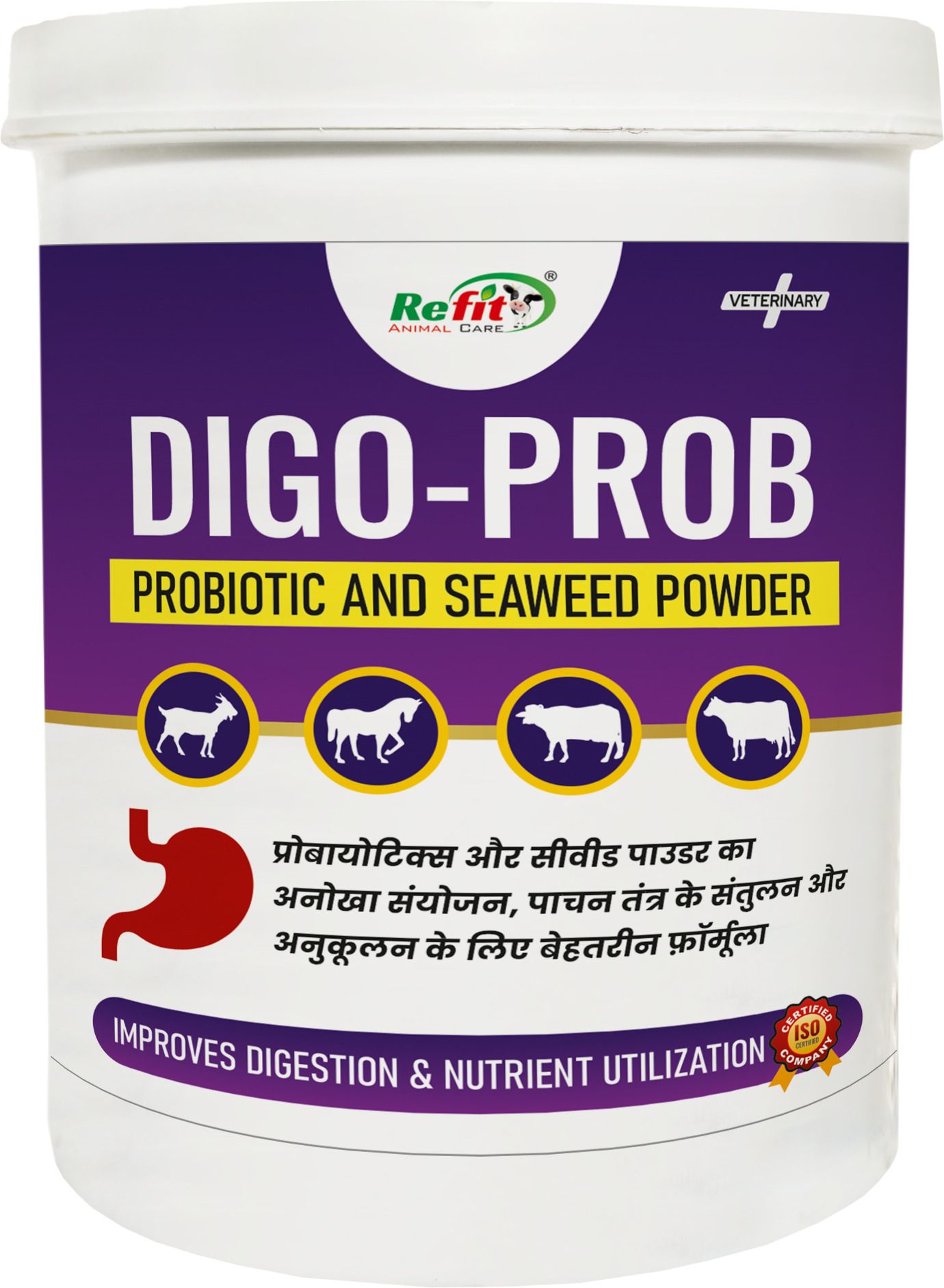 refit animal care Probiotics and Seaweed Powder for Cattle, Cow, Buffalo Pet Health Supplements-picture-16