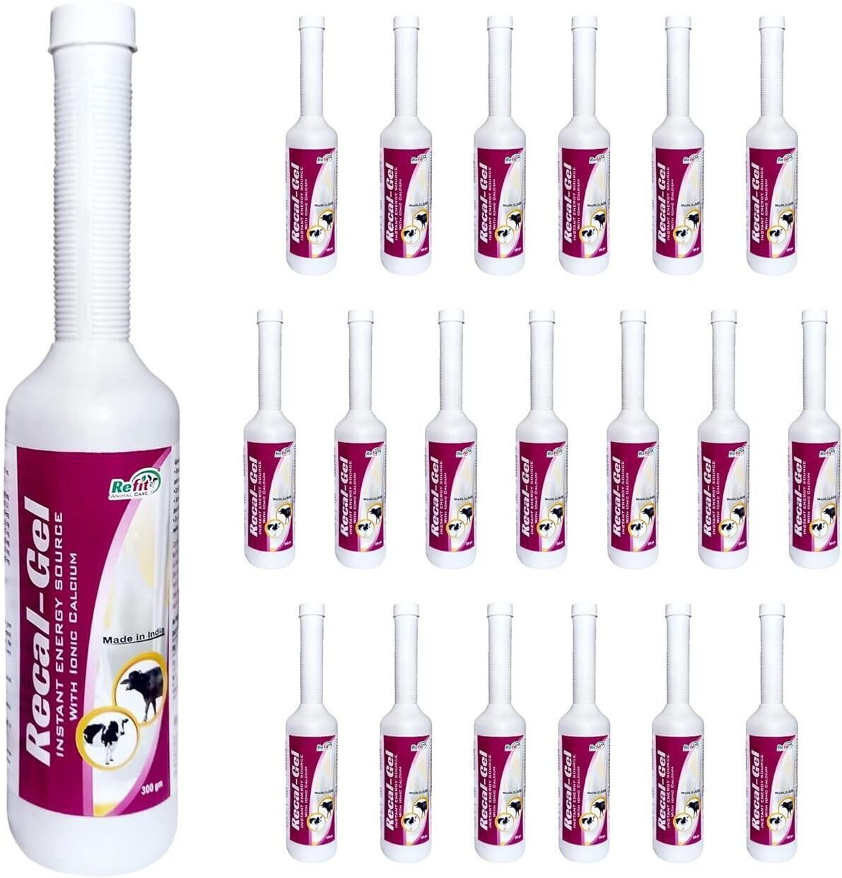 refit animal care Calcium Gel For Cow, Buffalo, Goat, Cattle & Farm Animal, Recal Gel Pet Health Supplements-picture-44