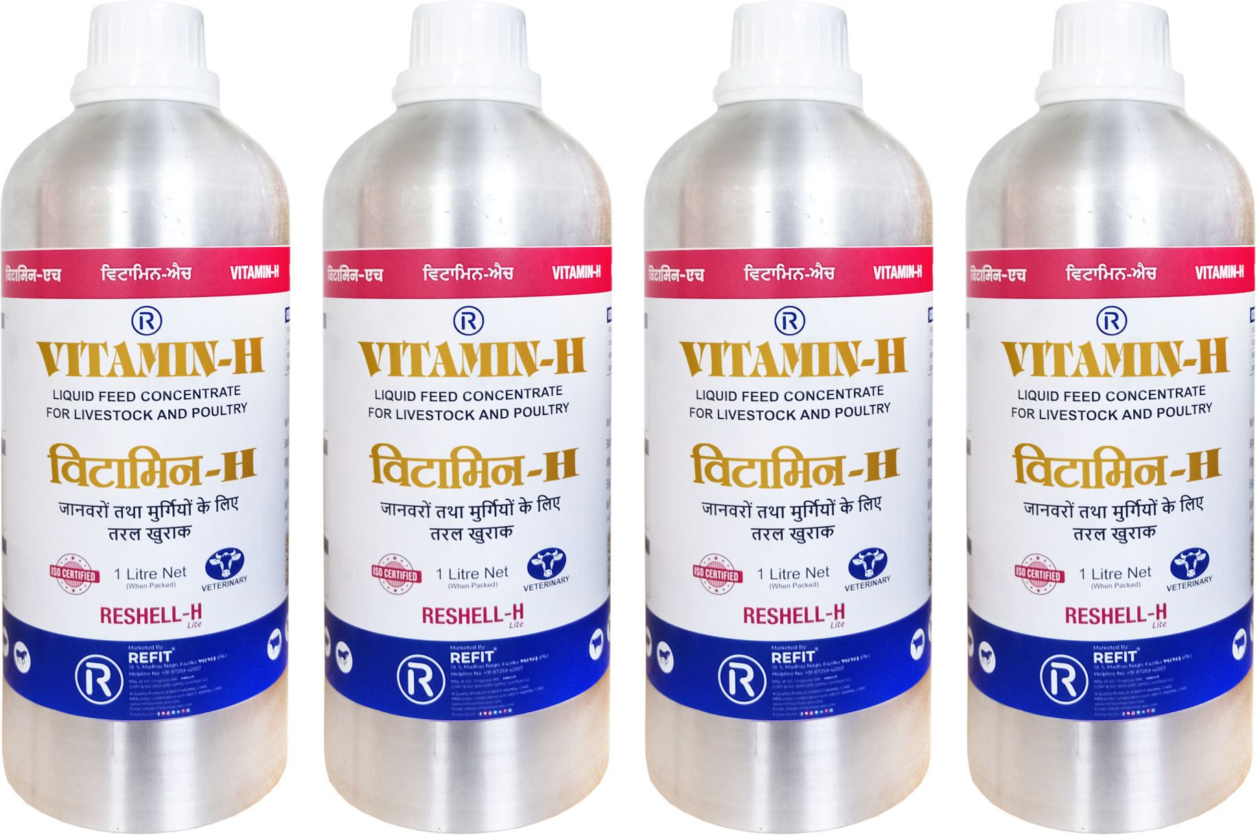 refit Vitamin H for Cows, Buffalo, Birds, Cattle & Poultry Multivitamins H, E, A & D3 Pet Health Supplements-picture-47
