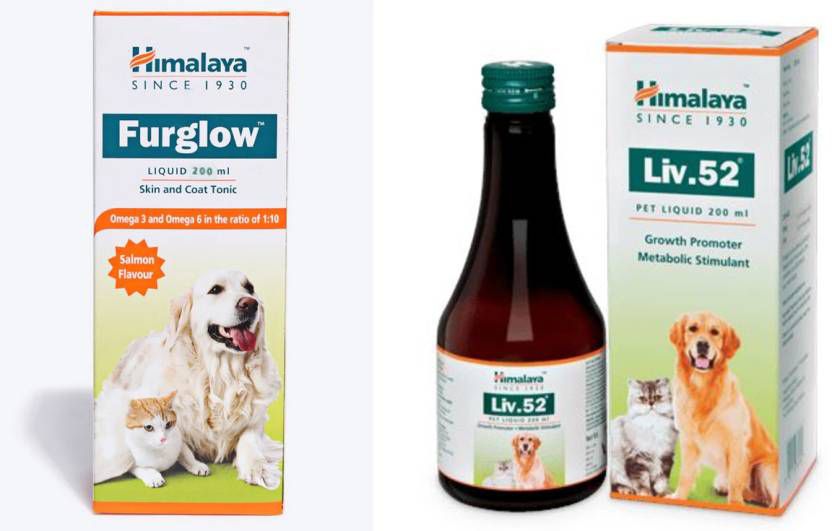 himalaya herbals Liv.52 Liquid 200ml + Furglow Skin & Coat Tonic 200ml Pet Health Supplements-picture-42
