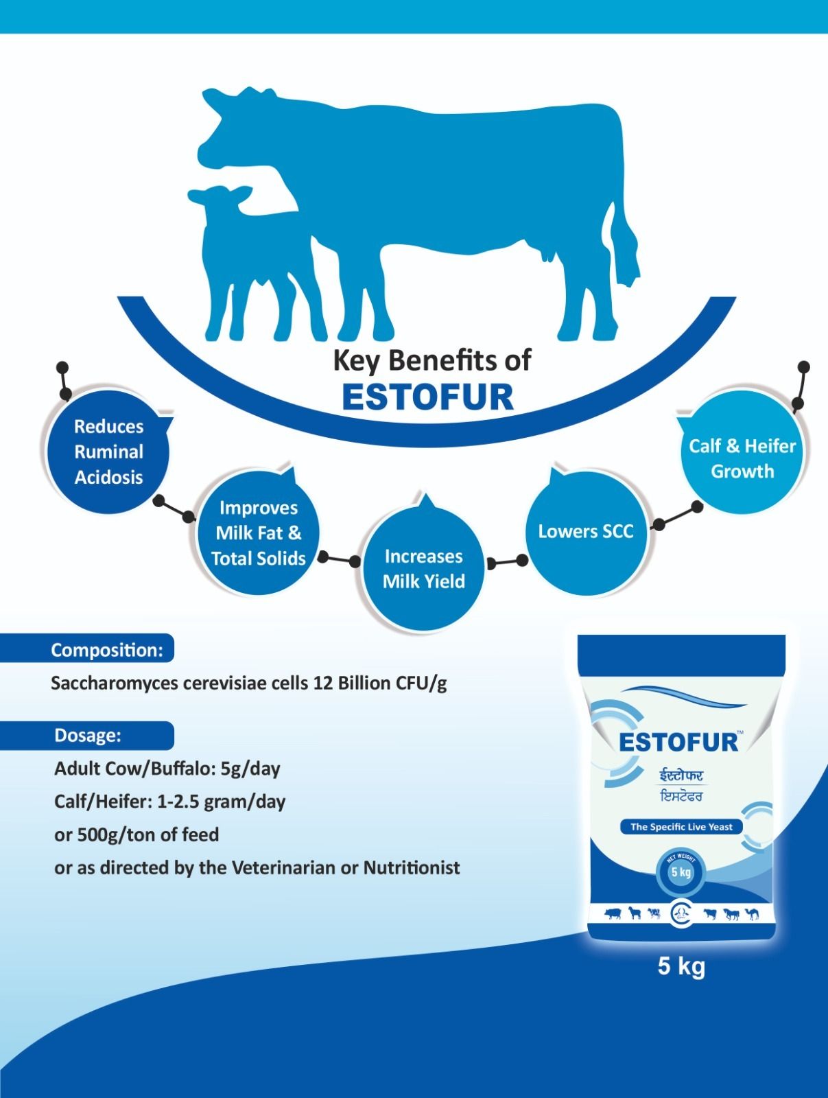 estofur Specific Live Yeast for Animals Pet Health Supplements-picture-43