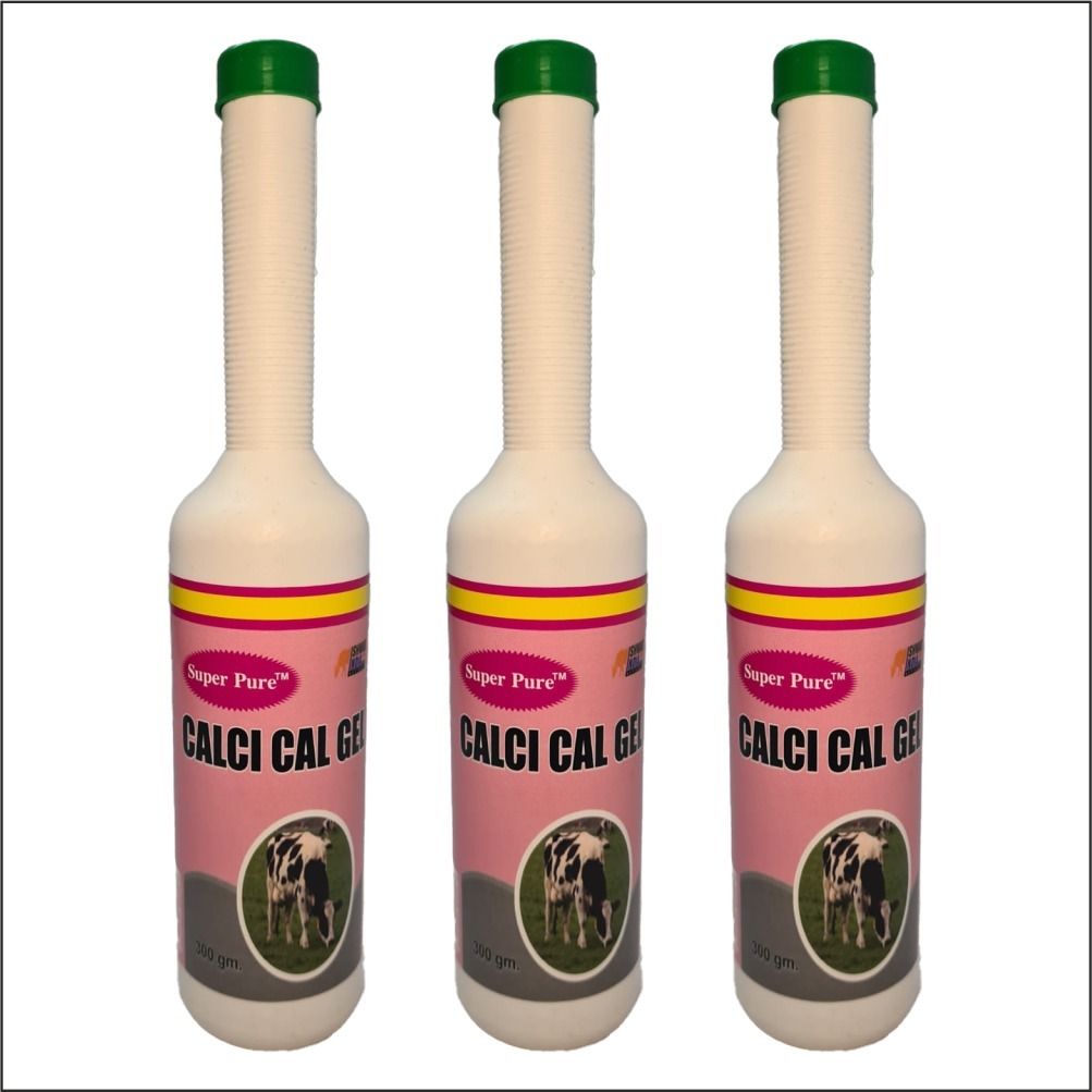super pure CALCI Cal Gel | Calcium Gel for Cows, Buffaloes, Goats | Boosts Bone Strength Pet Health Supplements-picture-24