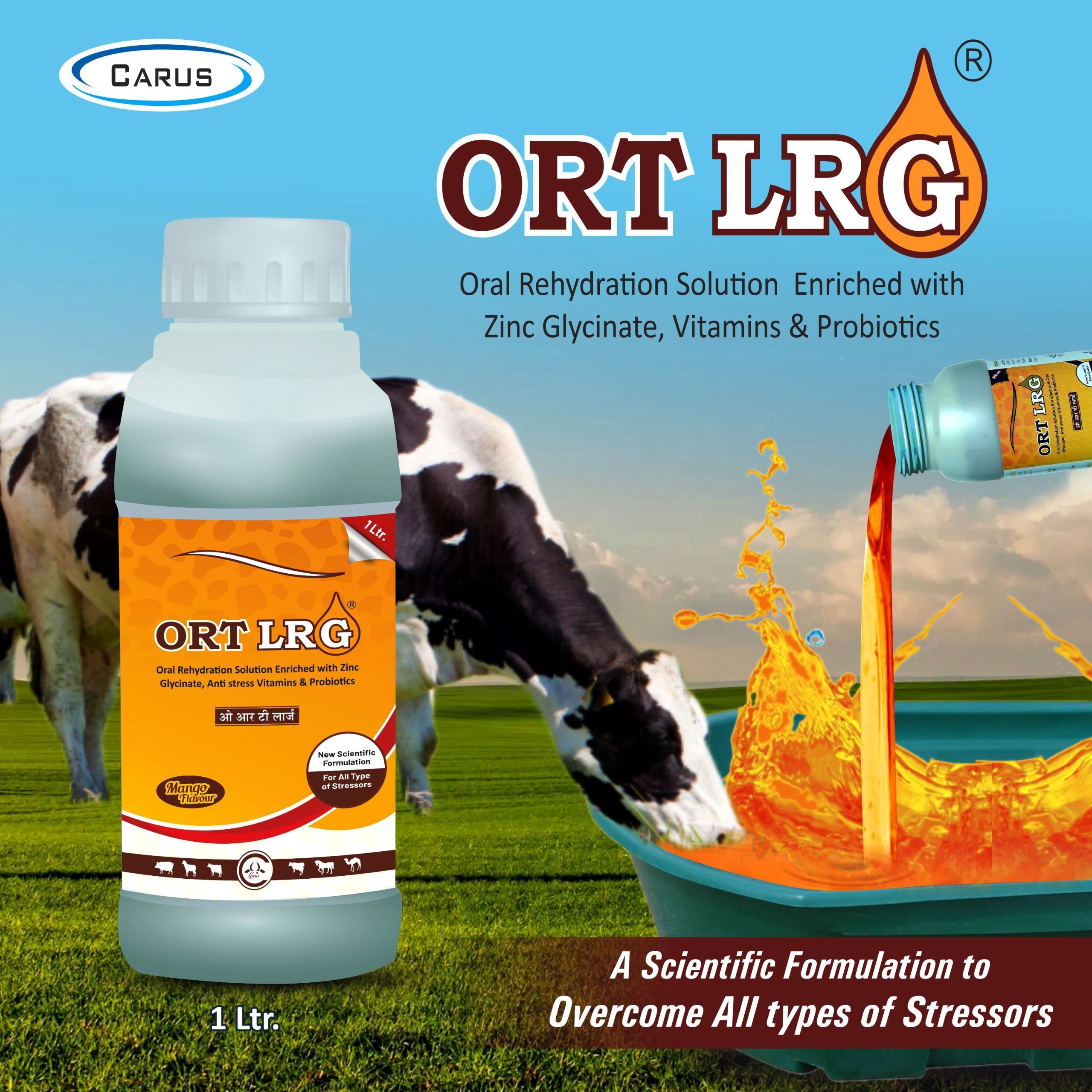 ort lrg Electrolyte & Stress Relief Formula for Cow, Buffalo, Goat & Cattle Pet Health Supplements-picture-22