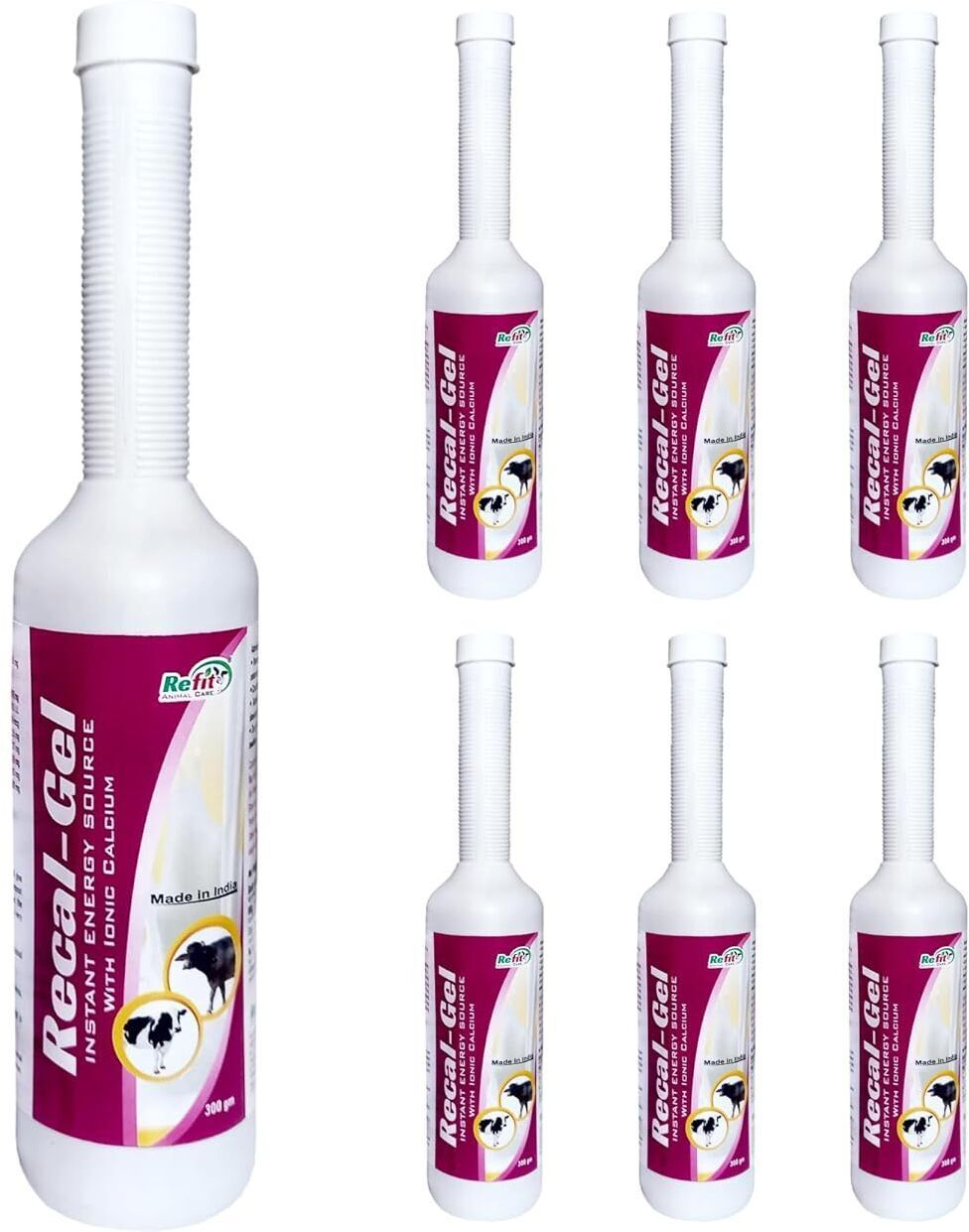 refit animal care Calcium Gel For Cow, Buffalo, Goat, Cattle & Farm Animal, Recal Gel Pet Health Supplements-picture-20