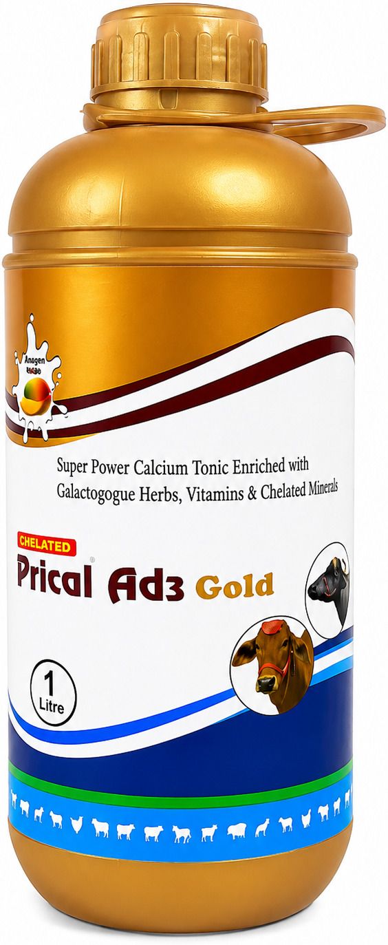 welcomevet pharma Prical Ad3 Gold Liquid 1 Litre Pet Health Supplements-picture-22