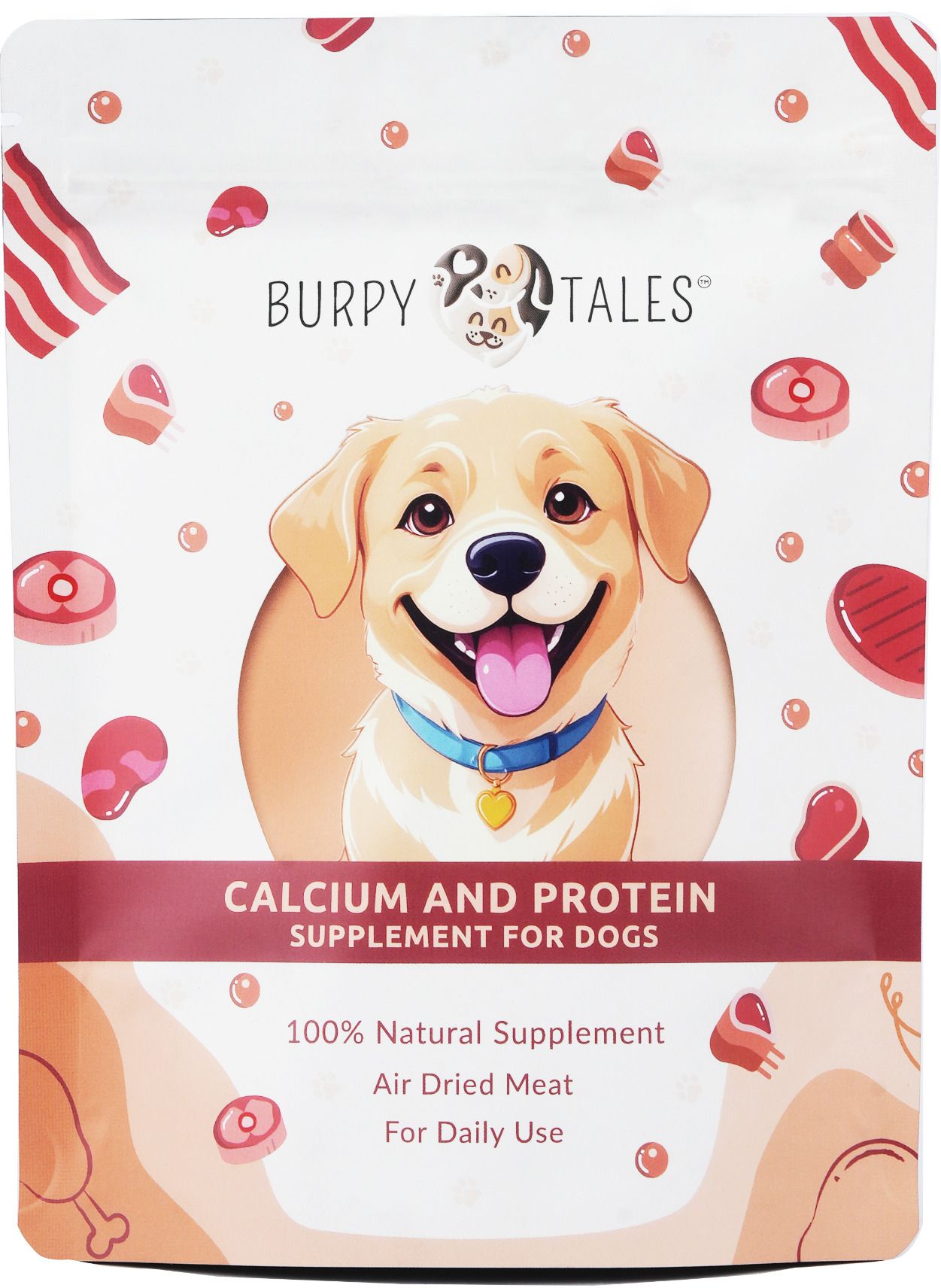 burpy tales Calcium and Protein Supplement for Dogs, Bone and Joint Support, 225gm Pet Health Supplements-picture-12