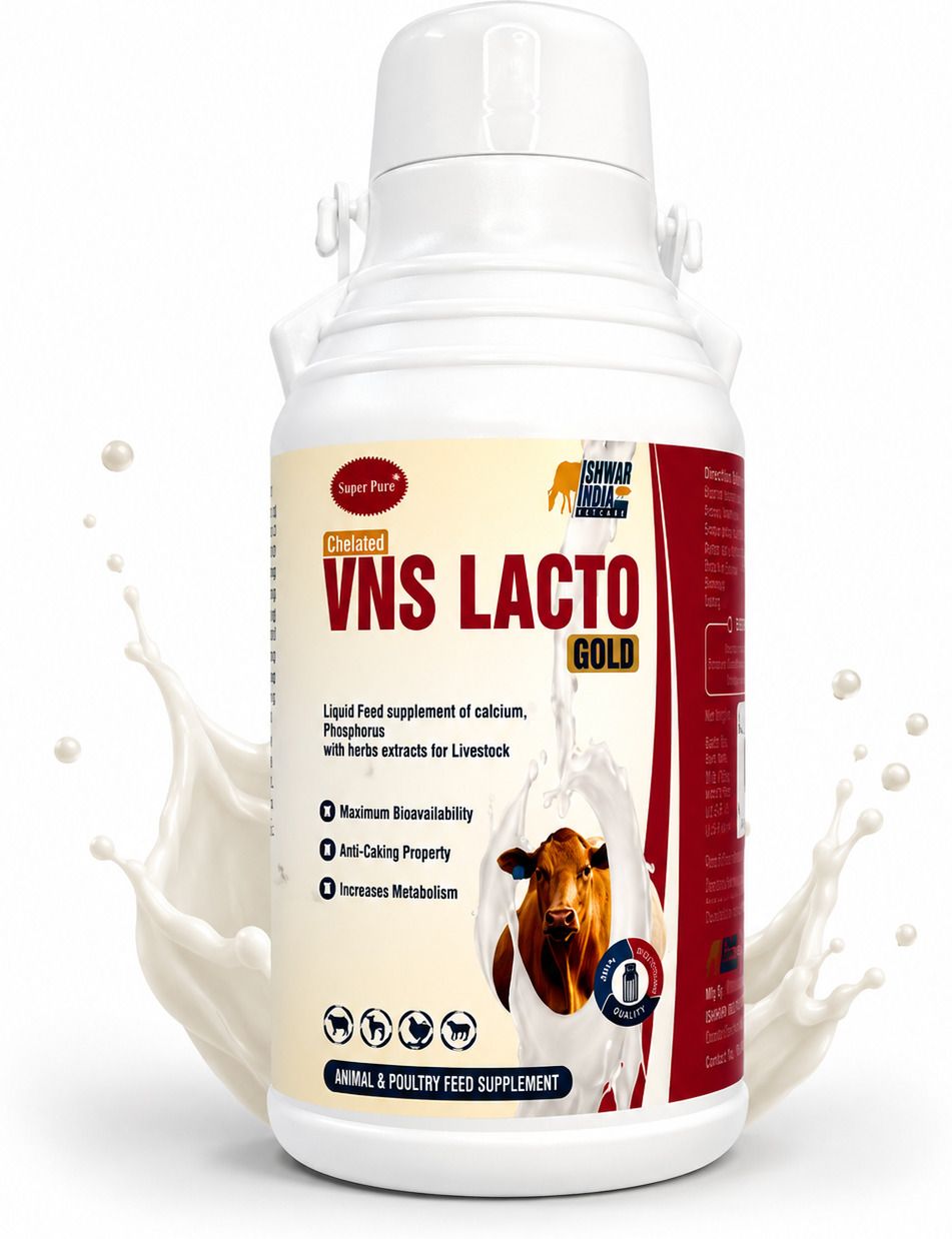 super pure VNS LACTO GOLD Liquid Calcium for Cattle & Buffalo | Boosts Milk Yield Pet Health Supplements-picture-43