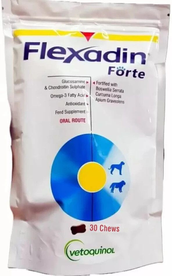 FLEXADIN FORTE JOINT SUPPORT CHEWABLE TABLETS FOR DOGS & CATS 30 CHEWS Pet Health Supplements-image-5
