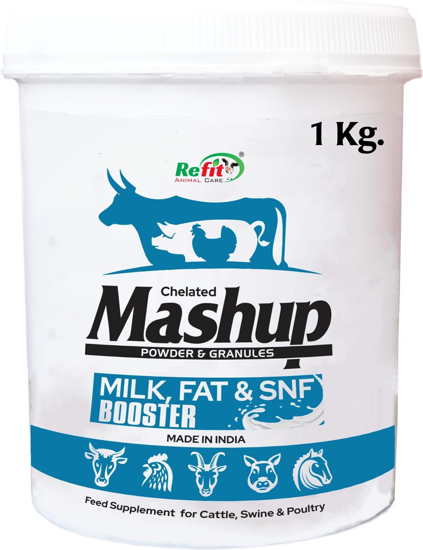 refit animal care Granules & Mineral Mixture Powder For Cow, Goat, Poultry & Dairy Animal, Mashup Pet Health Supplements-picture-17