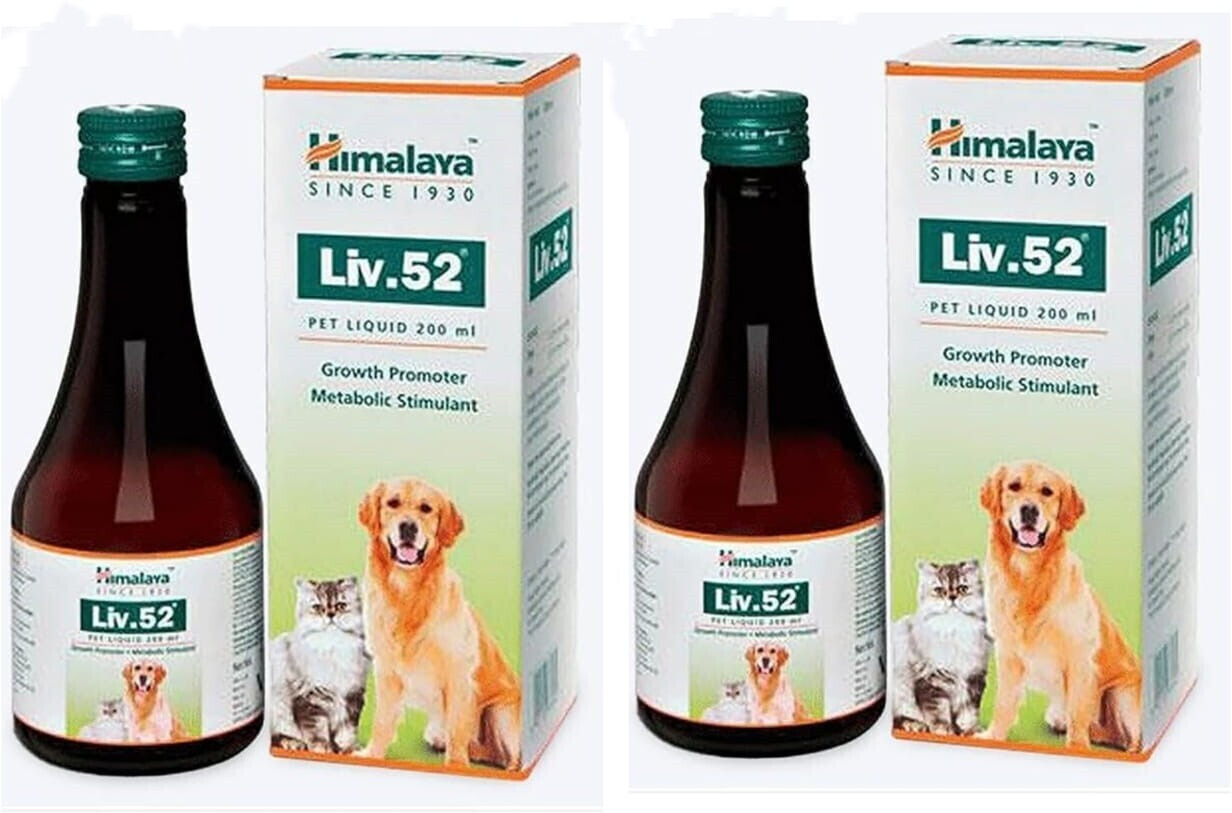 himalaya herbals Liv-52 for Dog and Cat 200 ml (pack of 2) Pet Health Supplements image 1