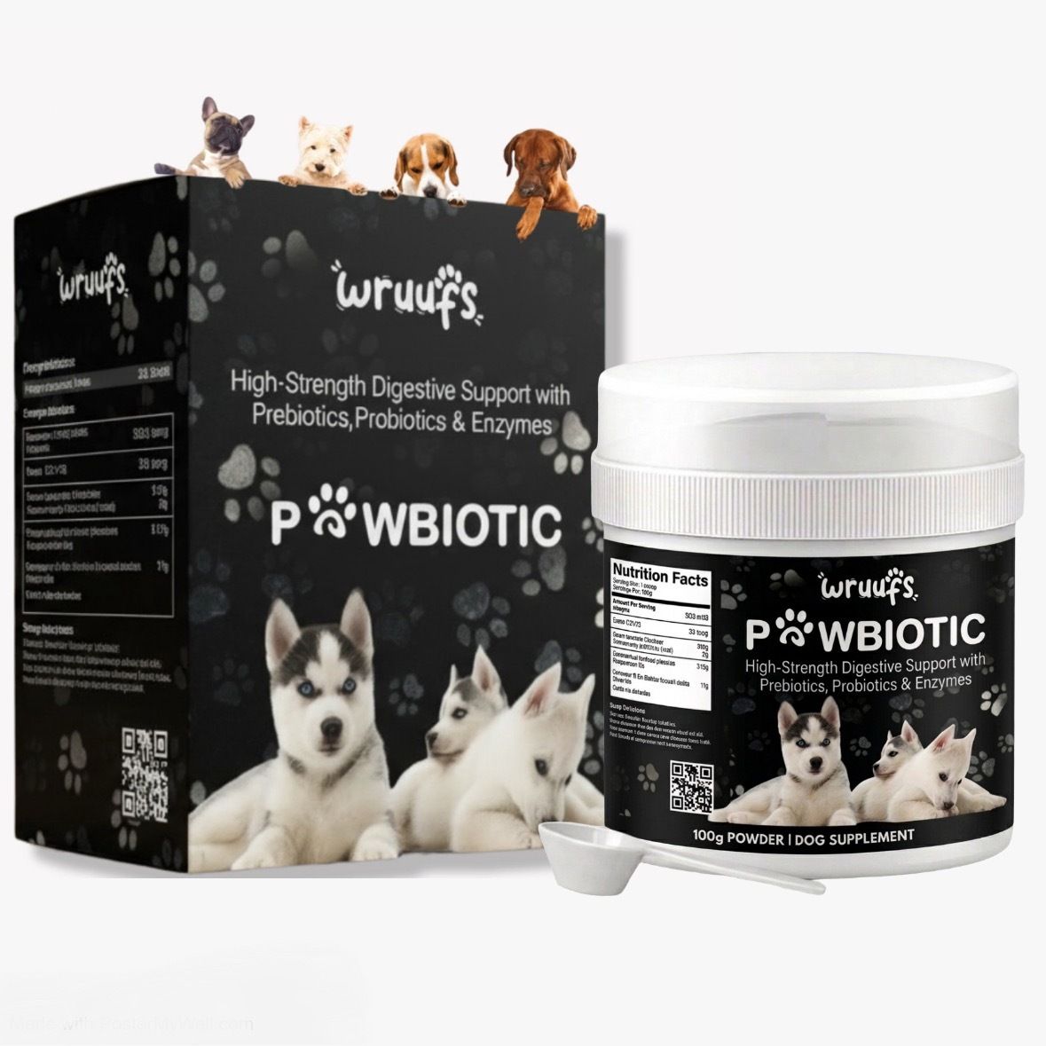 wruufs Pawbiotic – Advanced Probiotic, Prebiotic and Enzyme Support for Dogs and Cats Pet Health Supplements-picture-11