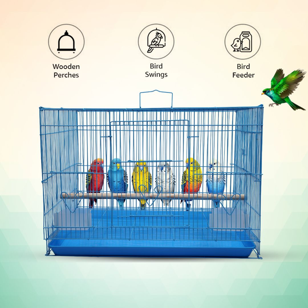 hara 24 Inch Blue Bird Cage Bird Cage-picture-39