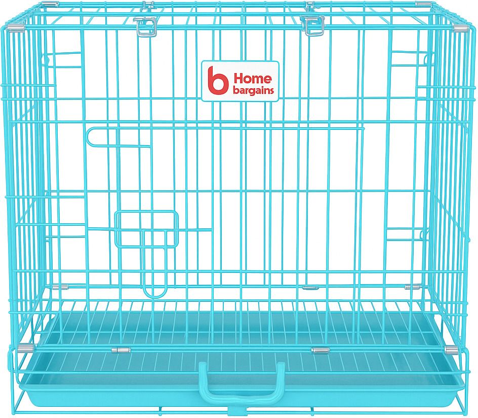 home bargains Animal House Single Door Powder Coated with removable tray For 1 to 3 month Dog, Hamster, Bird, Rabbit Cage-picture-37