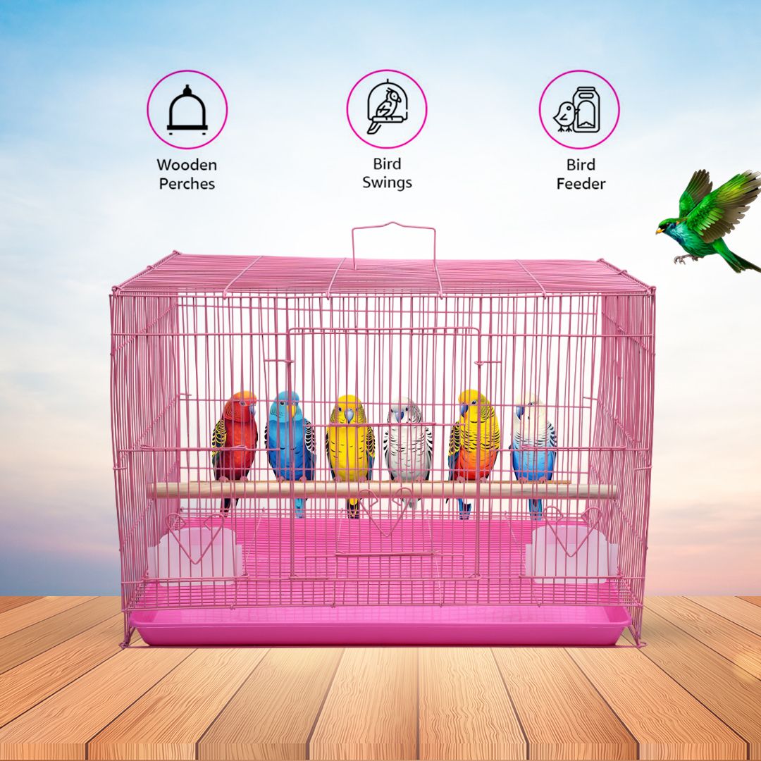 hara 24 Inch Pink Bird Cage – Premium Quality with Smooth Finish Bird Cage-picture-40