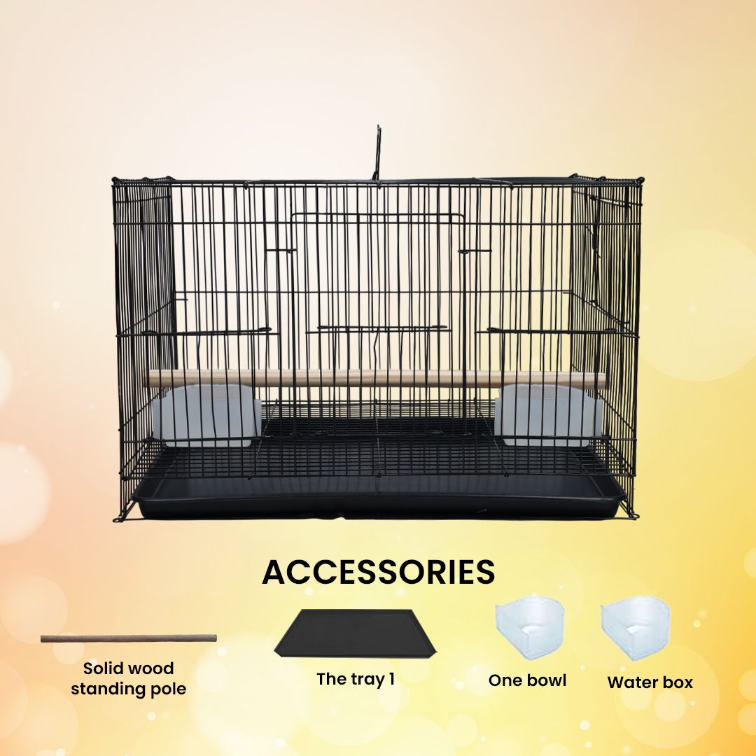 hara Rust-Proof Black Bird Cage – 1.25 Inch Strong cage Bird Cage-picture-18