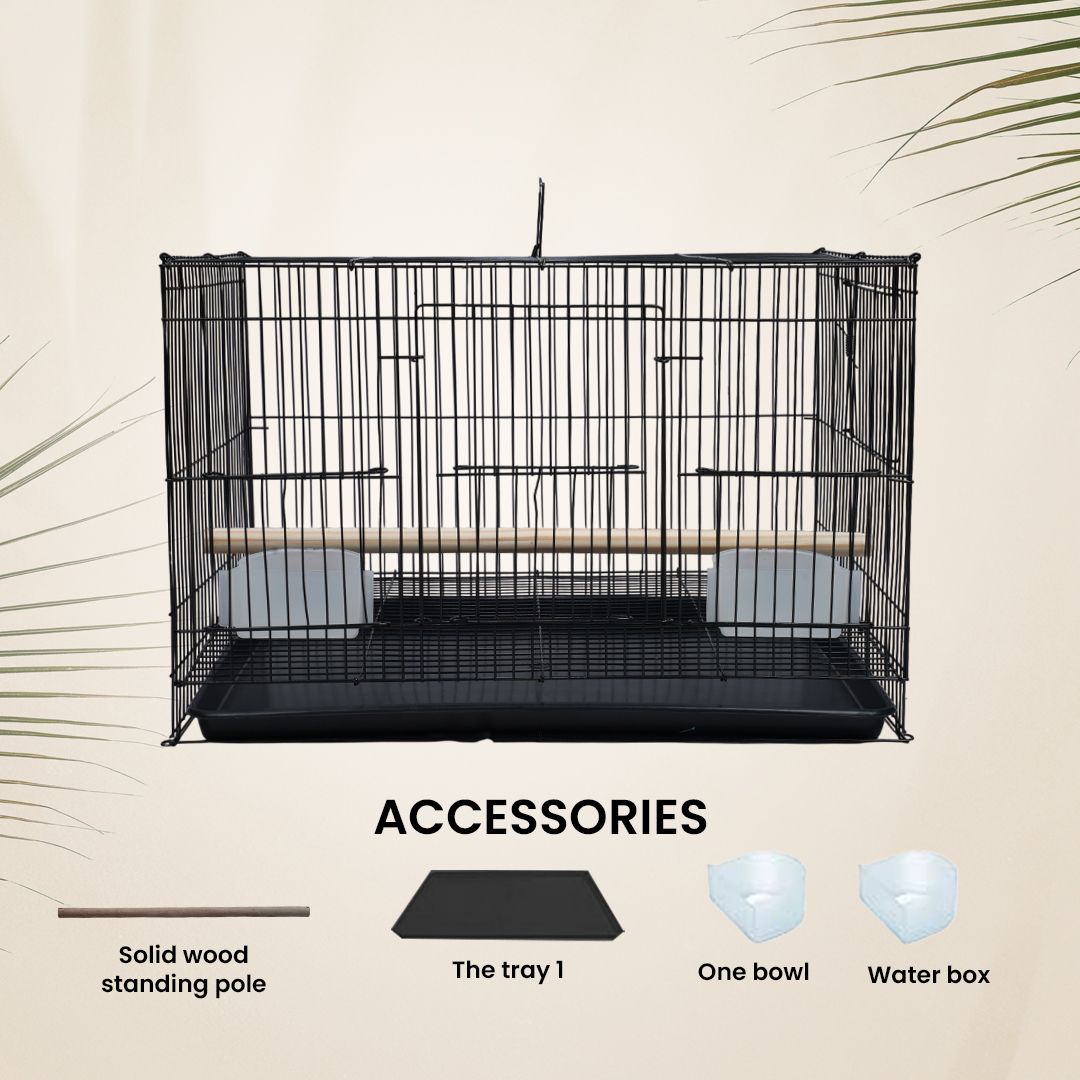 hara Black 15 Inch Strong Bird Cage –Rust-Proof Bird Cage-picture-25