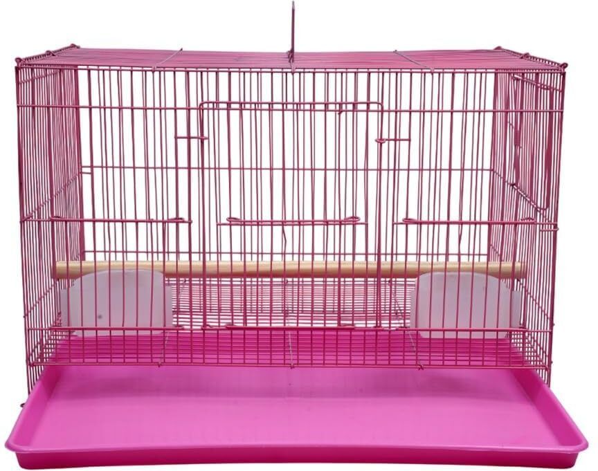 1.5 Ft pink Bird Cage for Budgies, Finches, Lovebirds & Free Toys Bird Cage-image-39