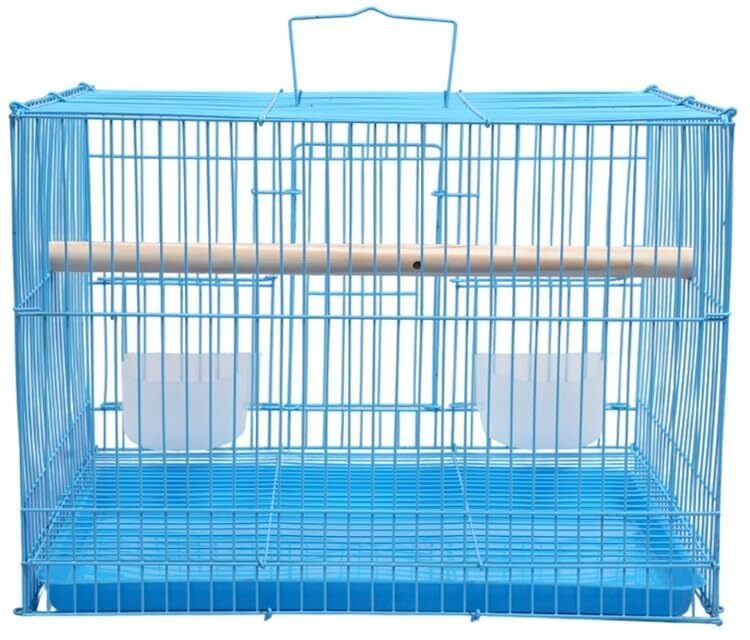 1.25 Ft Blue Bird Cage for Budgies, Finches, Lovebirds & Free Toys Bird Cage-image-40