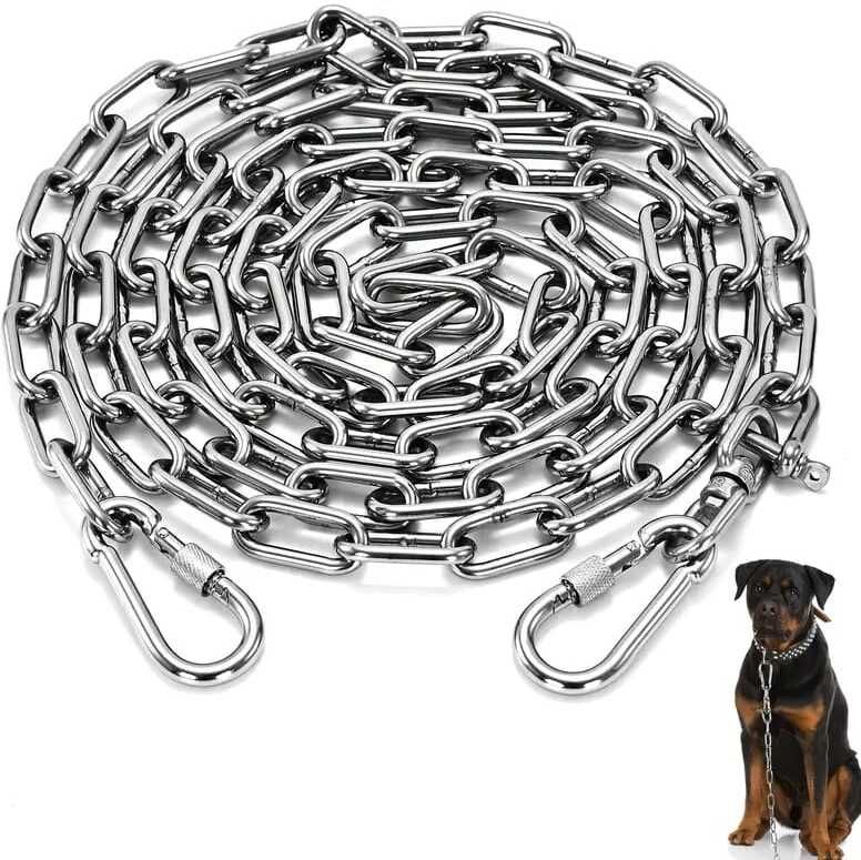sks agrico product Heavy Duty Iron Dog Chain Leash with Double Safety Hook(3MM) 60 cm Dog Chain Leash-picture-26