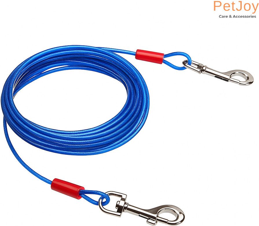 petjoy Stainless Steel Tie-Out Cable/Leash for Dogs -15 Feet (Pack of 1) 457 cm Dog Cord Leash-picture-9