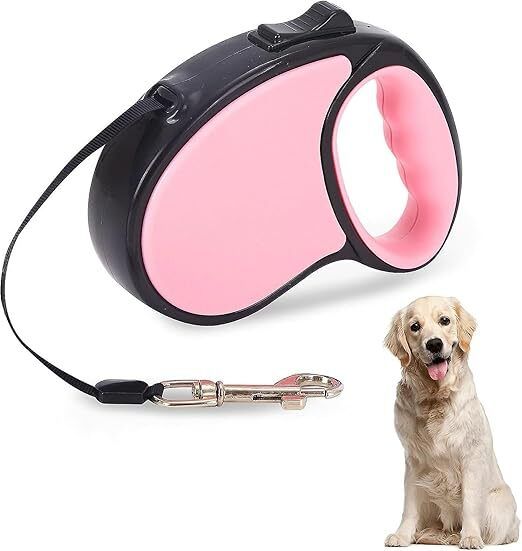 jancom Walking Leash, 3M-15KG, Non-Slip Retractable Dog Leash Anti-Rust Rotating Hook 300 cm Dog & Cat Cord Leash-picture-1