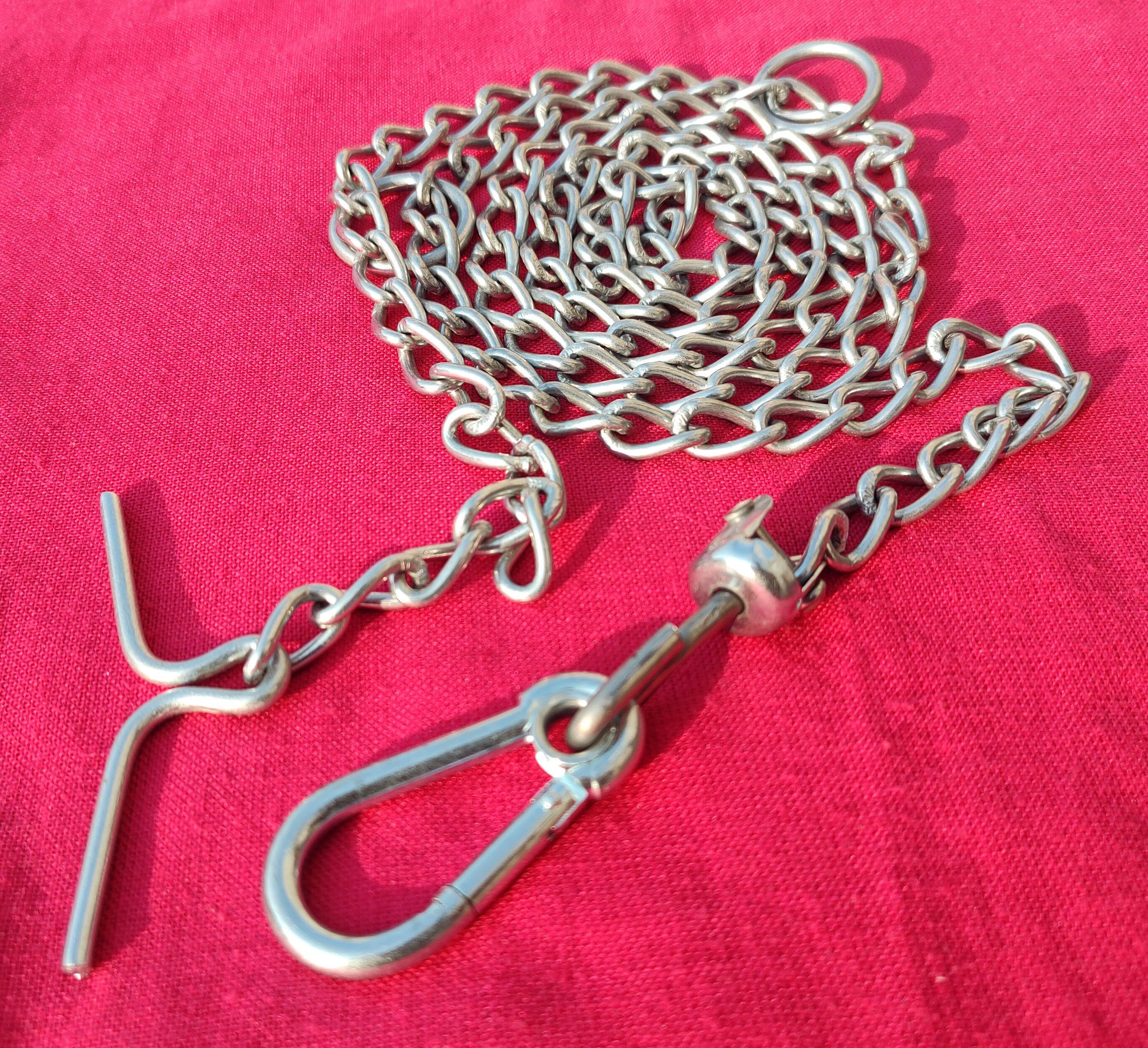 Heavy Duty Dog Leash Chain no 10 XL SnapHook all Medium & Small Dogs 5.6 Feet g1 165 cm Dog Chain Leash-image-18