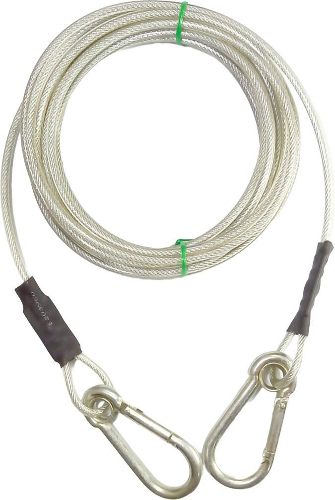 10 Feet (4MM) heavy duty Dog leash, tie out cable for dogs upto 40kg. Dog Chain 305 cm Dog & Cat Chain Leash-image-21