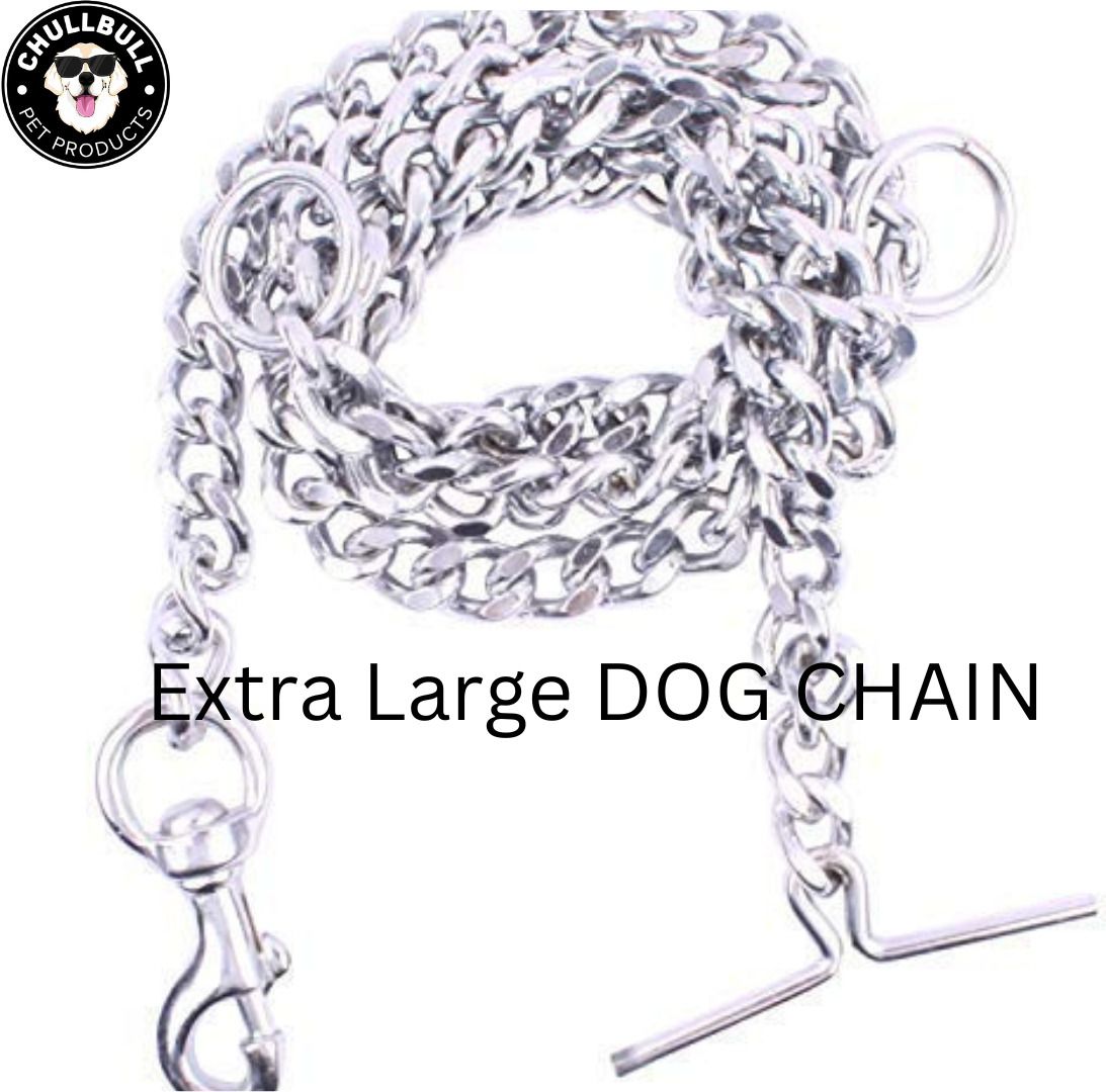 chullbull pet products Extra Large Iron Heavy Duty Dog Chain Leash Pet Belt Chain XXL 4no. 160 cm Dog Chain Leash-picture-10